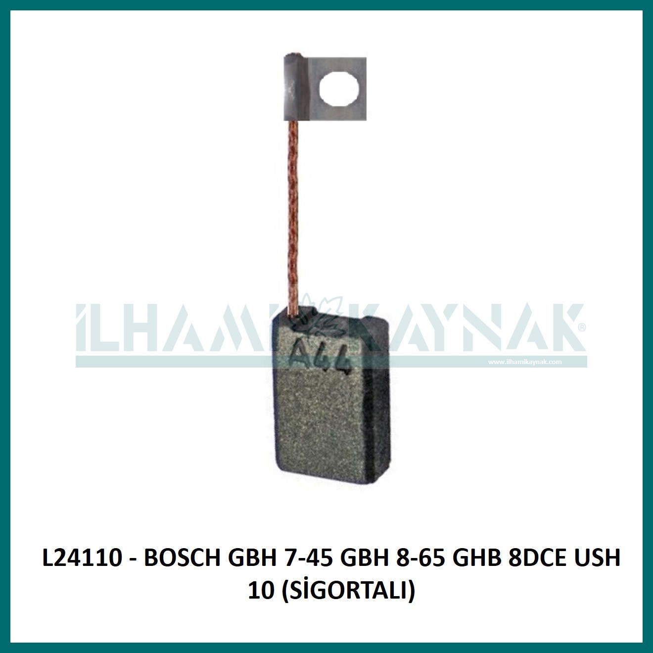 L24110 - BOSCH GBH 7-45 GBH 8-65 GHB 8DCE USH 10 (SİGORTALI) - 6.3*12.3*18 mm - 100 Adet