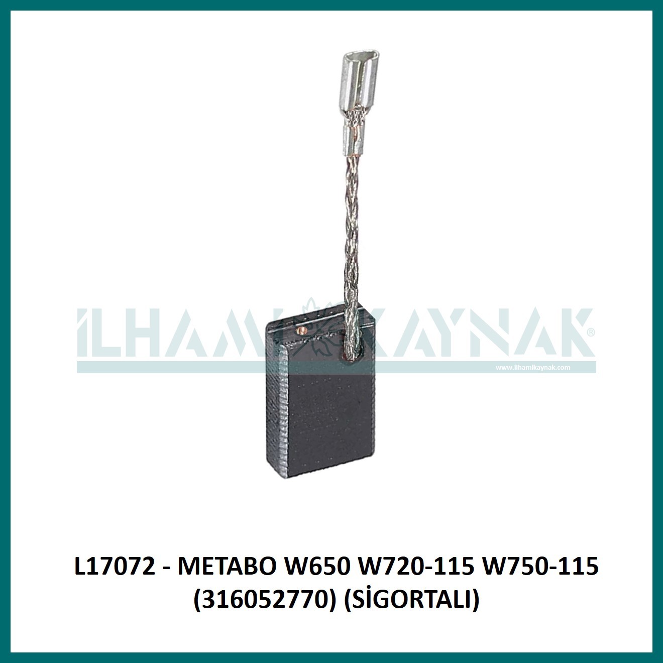 L17072 - METABO W650 W720-115 W750-115 (316052770) (SİGORTALI) - 5*10*12.5 mm - 100 Adet