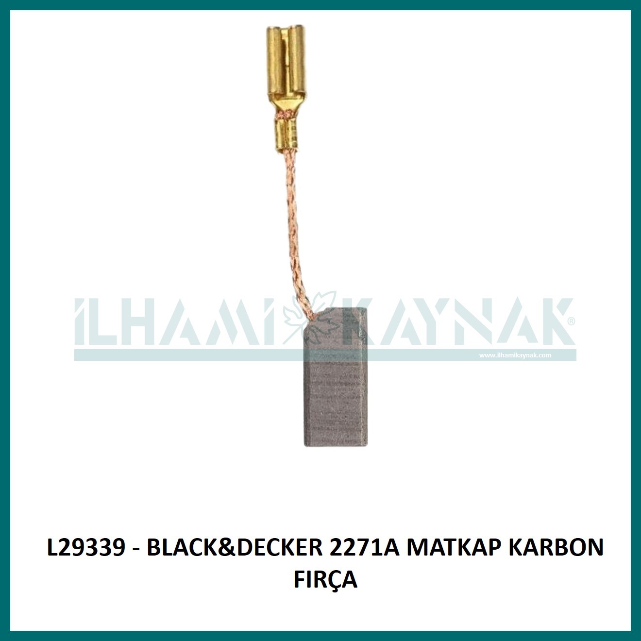 L29339 - BLACK&DECKER 2271A MATKAP KARBON FIRÇA - 6.3*6.3*13 mm - Minimum Satın Alım: 10 Adet
