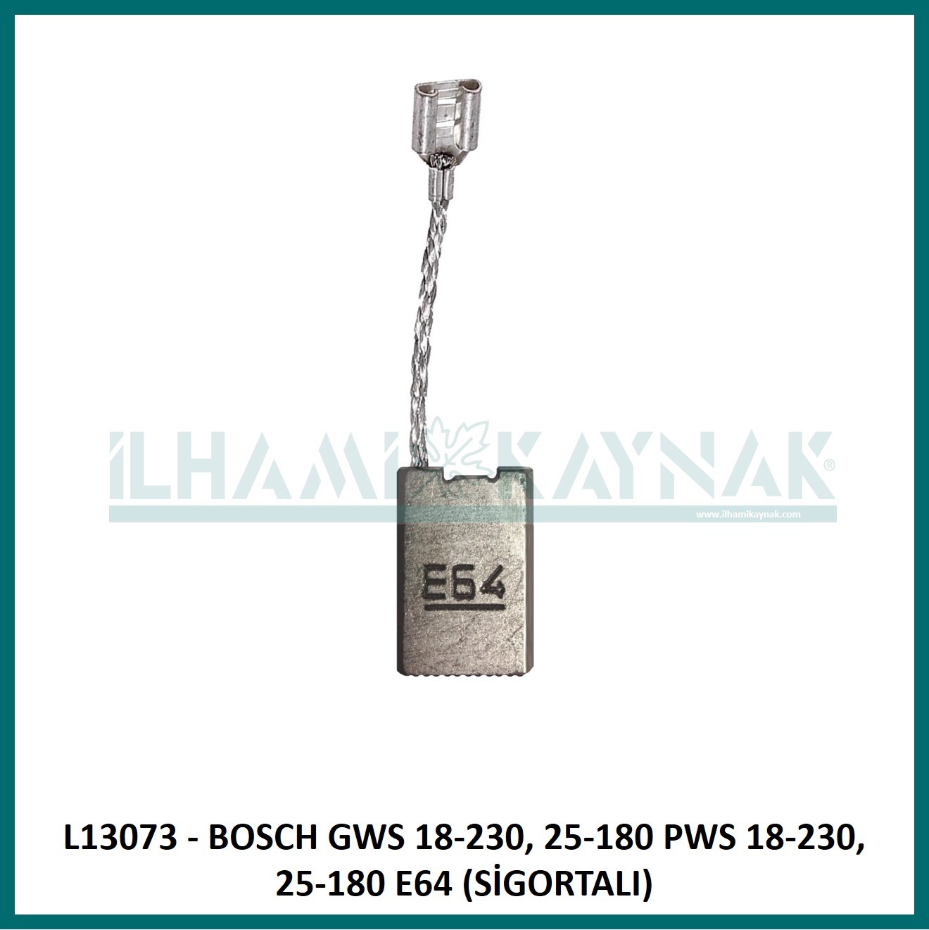 L13073 - BOSCH GWS 18-230, 25-180 PWS 18-230, 25-180 E64 (SİGORTALI) , KEYANG  - 6,3*16*22  mm - 100 Adet