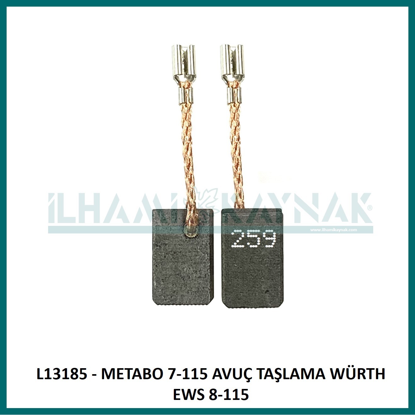 L13185 - METABO 7-115 AVUÇ TAŞLAMA WÜRTH EWS 8-115 - 5*10*17 mm - 100 Adet