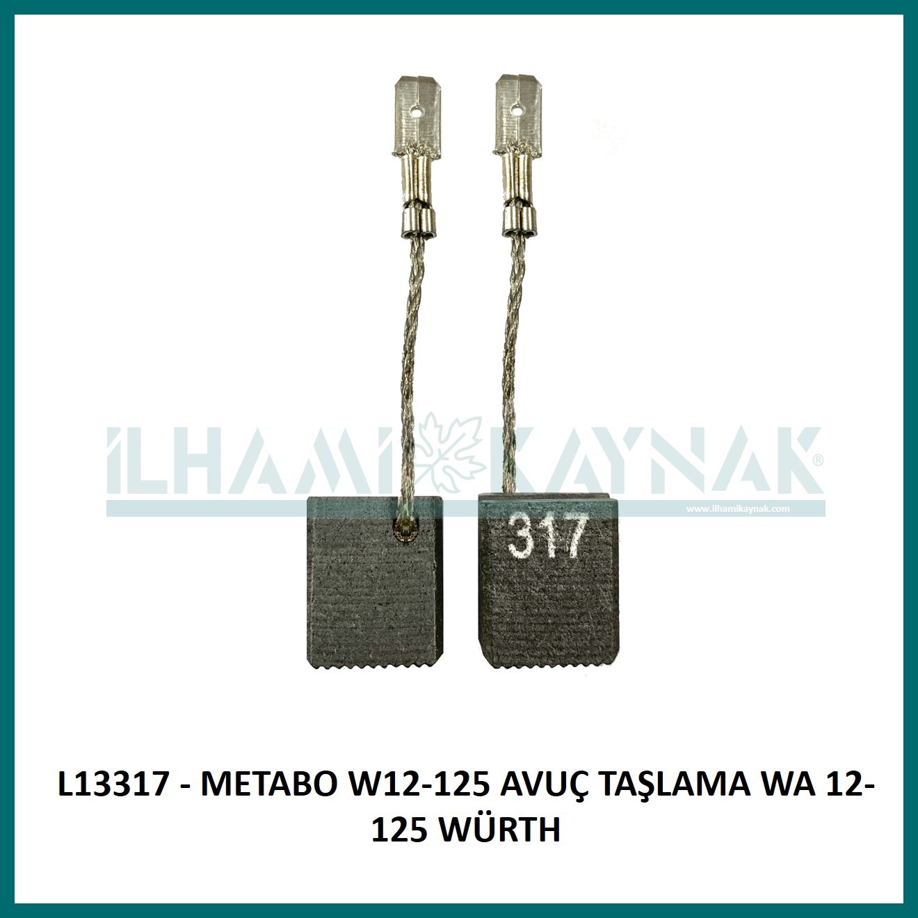 L13317 - METABO W12-125 AVUÇ TAŞLAMA WA 12-125 WÜRTH - 6*12.5*15 mm - Minimum Satın Alım: 10 Adet