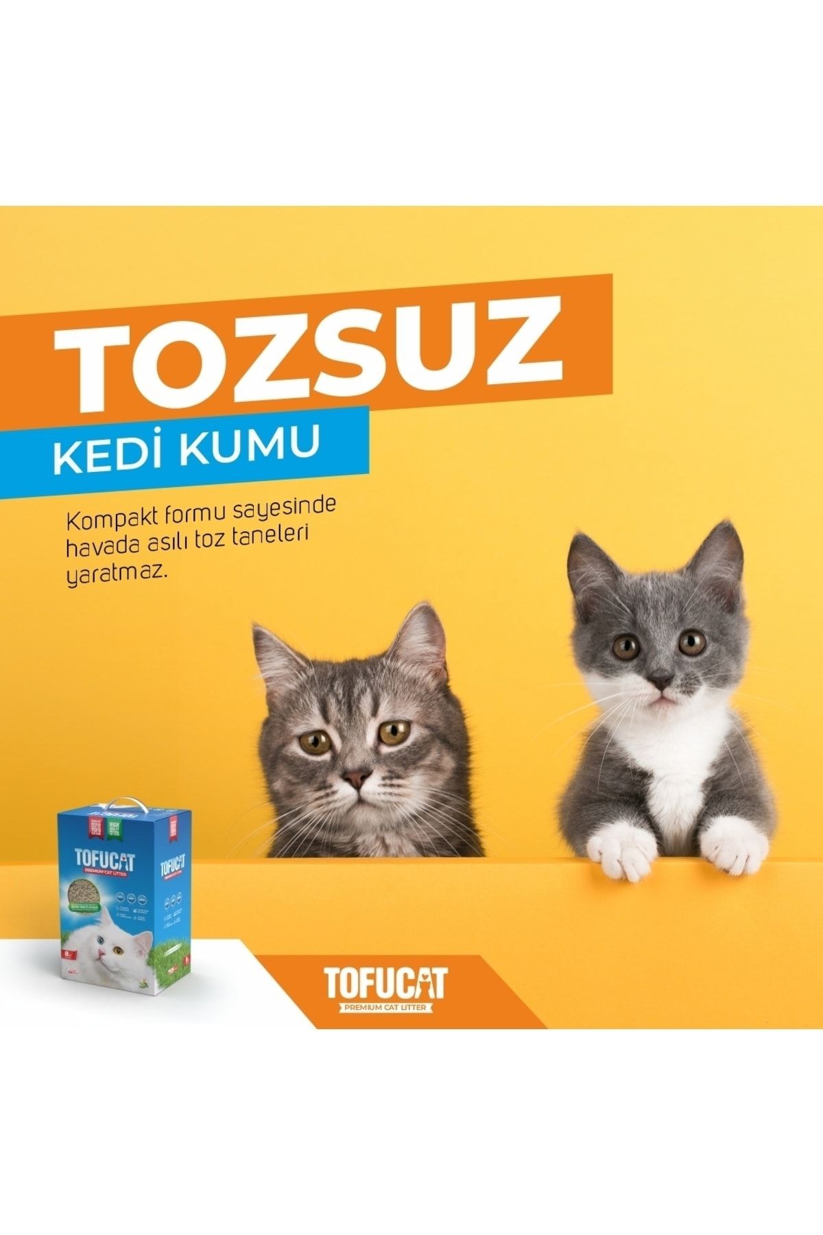 10 Litre, Topaklanan, Üstün Koku Hapsedebilen, Tuvalete Atılabilen, Doğal, Tofu Kedi Kumu