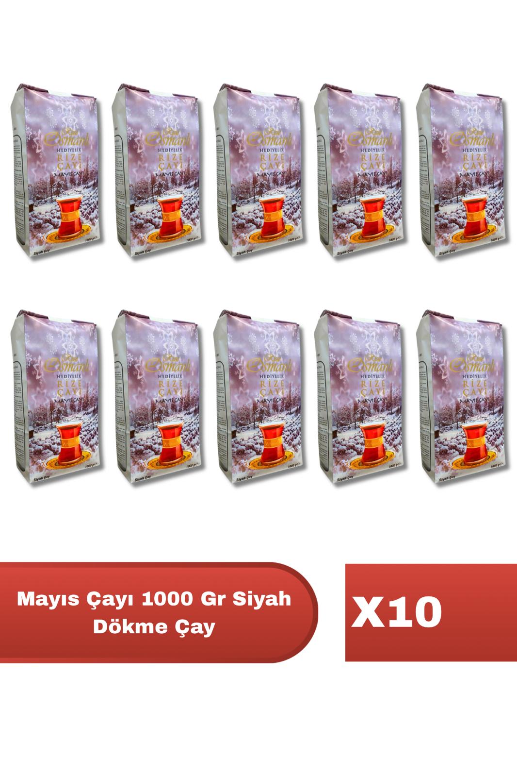 Mayıs Çayı 1000 Gr X 10 Adet Siyah Dökme Çay