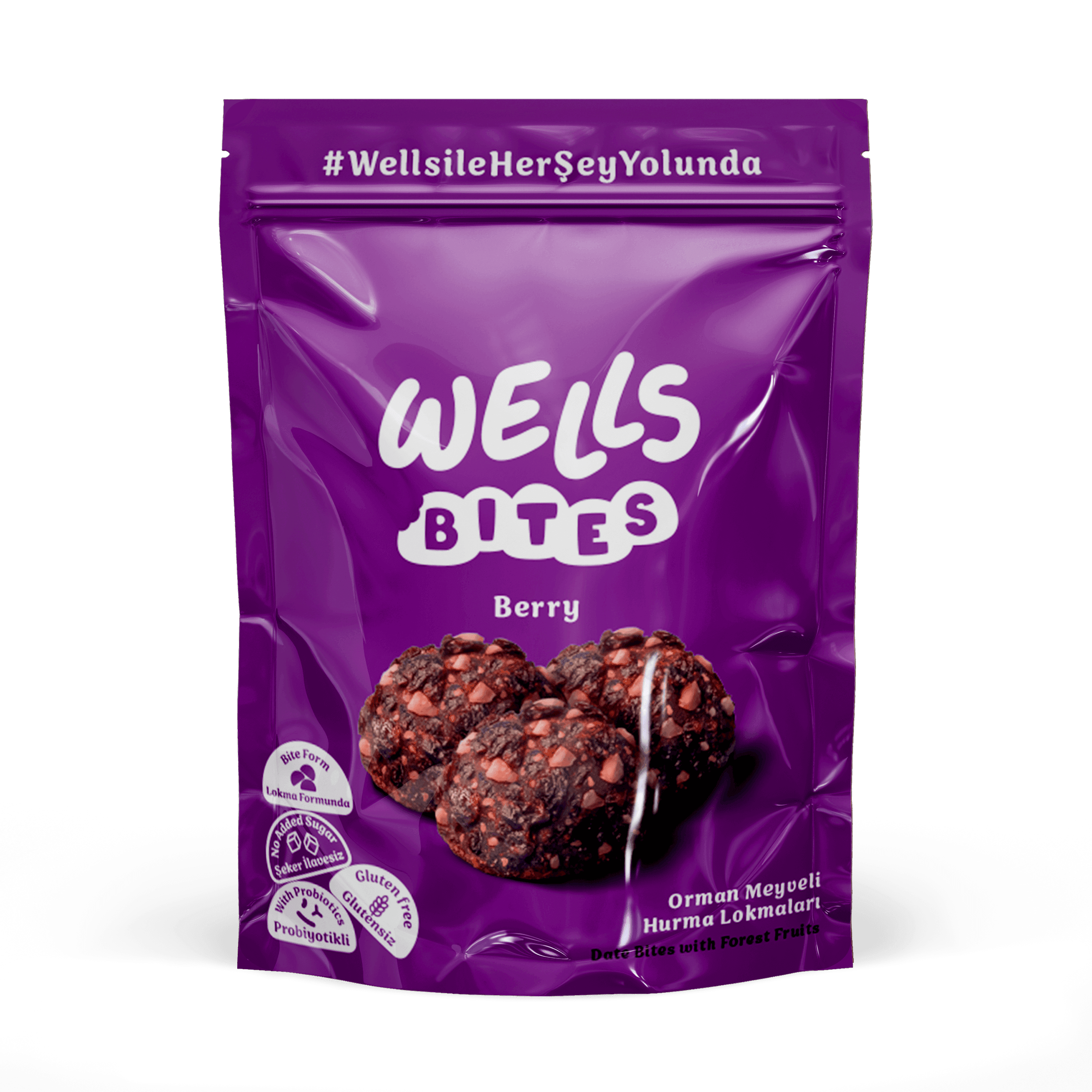 Wells Bites Probiyotikli Doğal Meyve Topları (Berry)