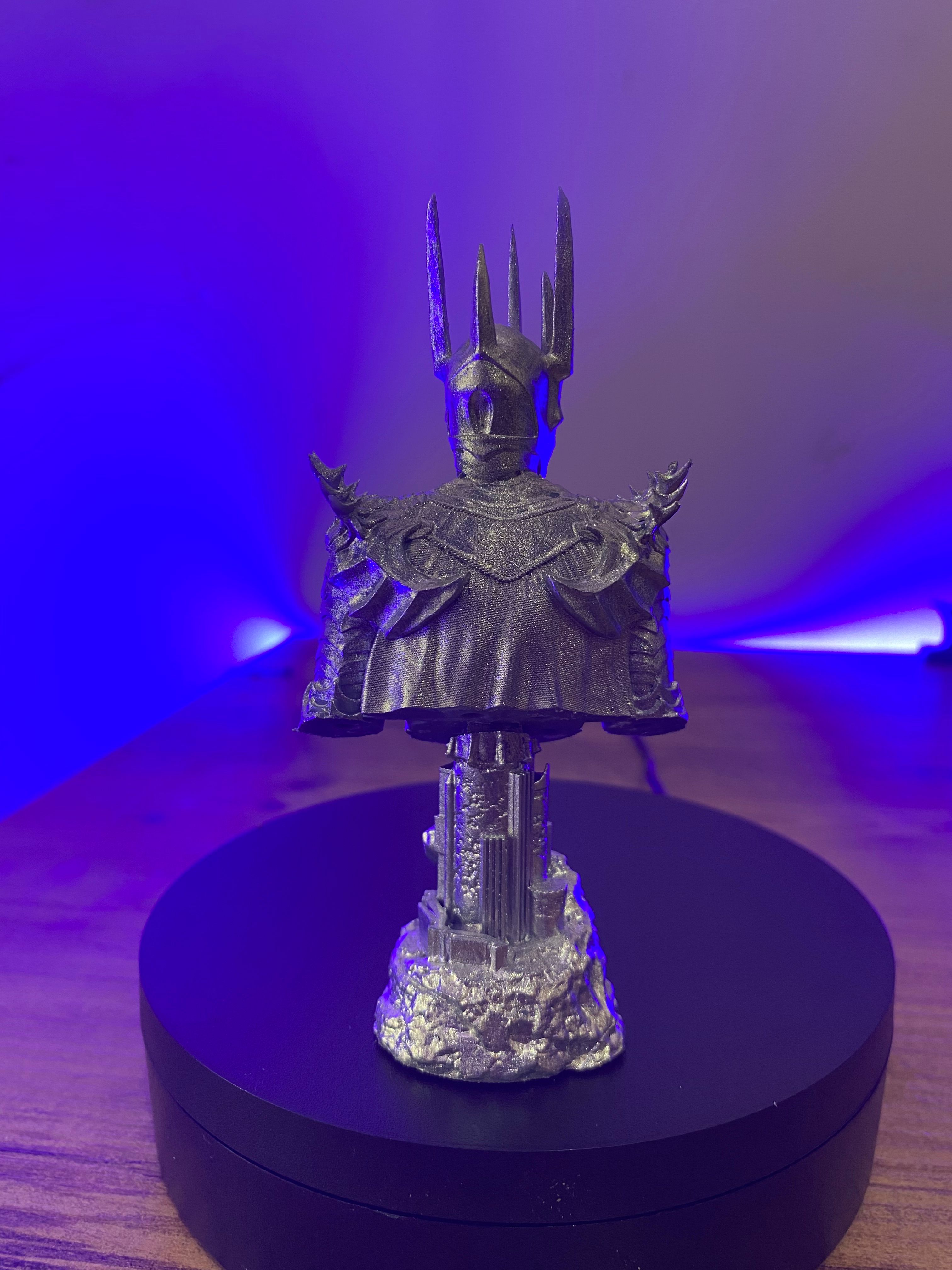 Sauron Baş Büstü - Detaylı 10 cm 3D Reçine Modeli, Yüzüklerin Efendisi Koleksiyon