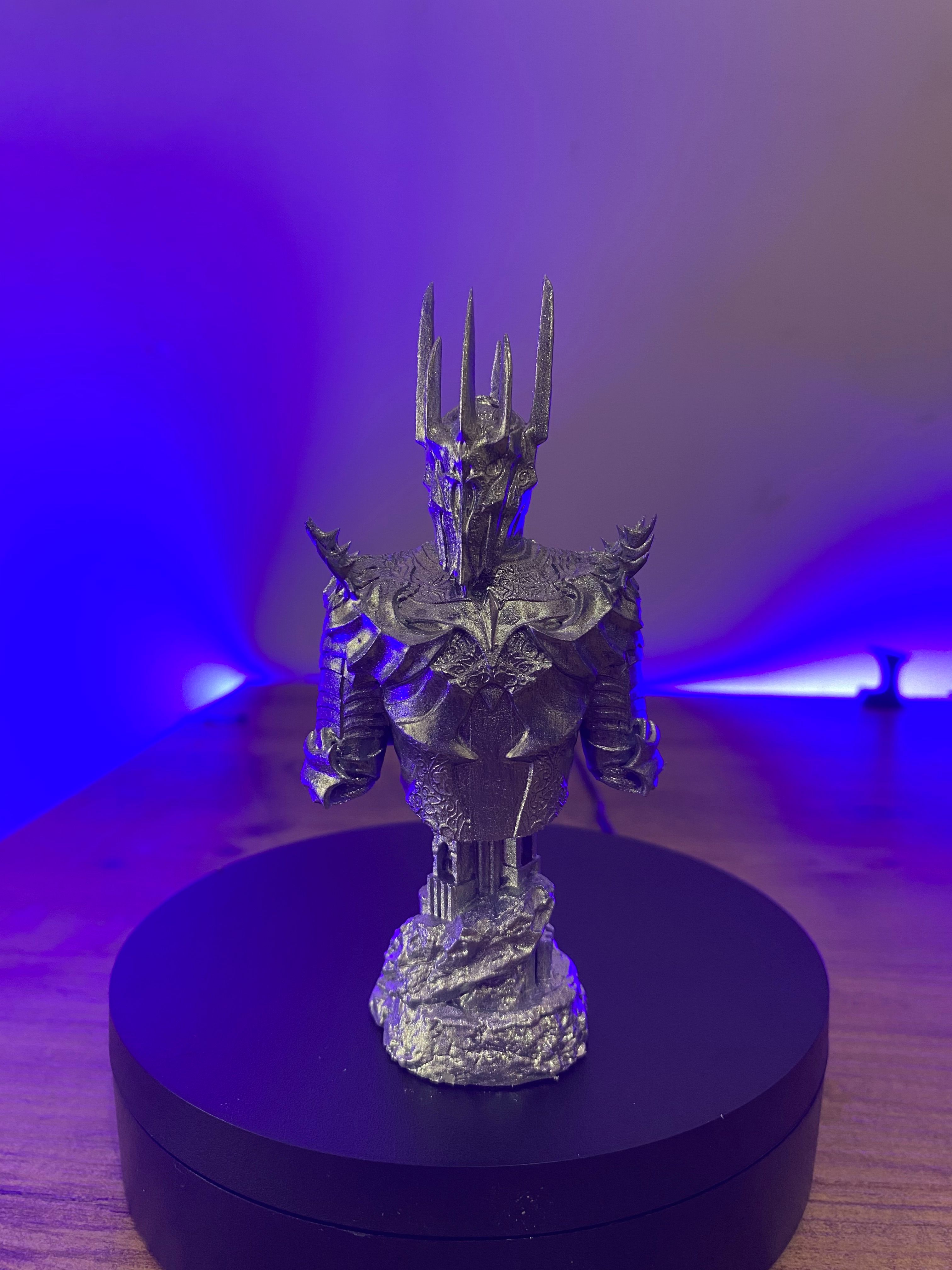 Sauron Baş Büstü - Detaylı 10 cm 3D Reçine Modeli, Yüzüklerin Efendisi Koleksiyon