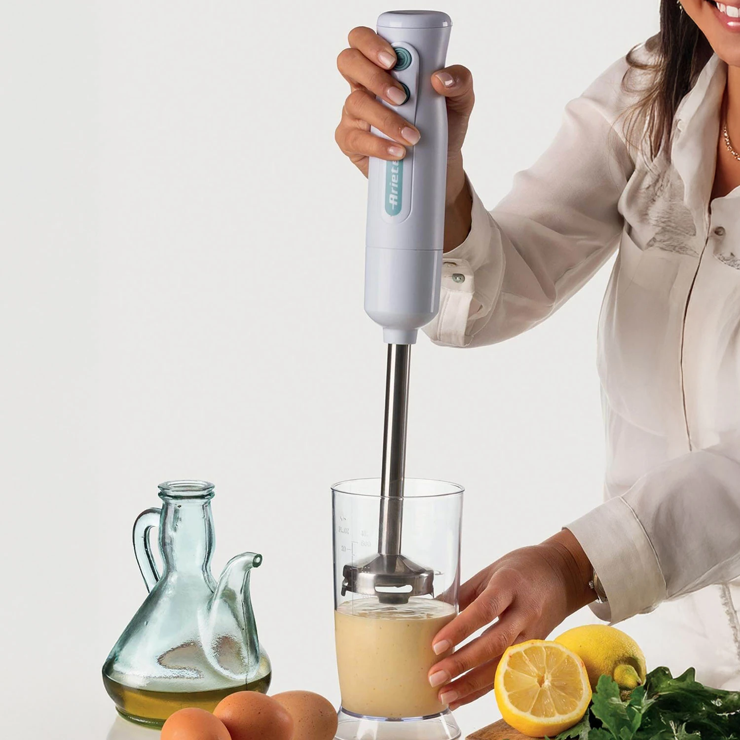 ARİETE BREAKFAST EL BLENDER SETİ BEYAZ