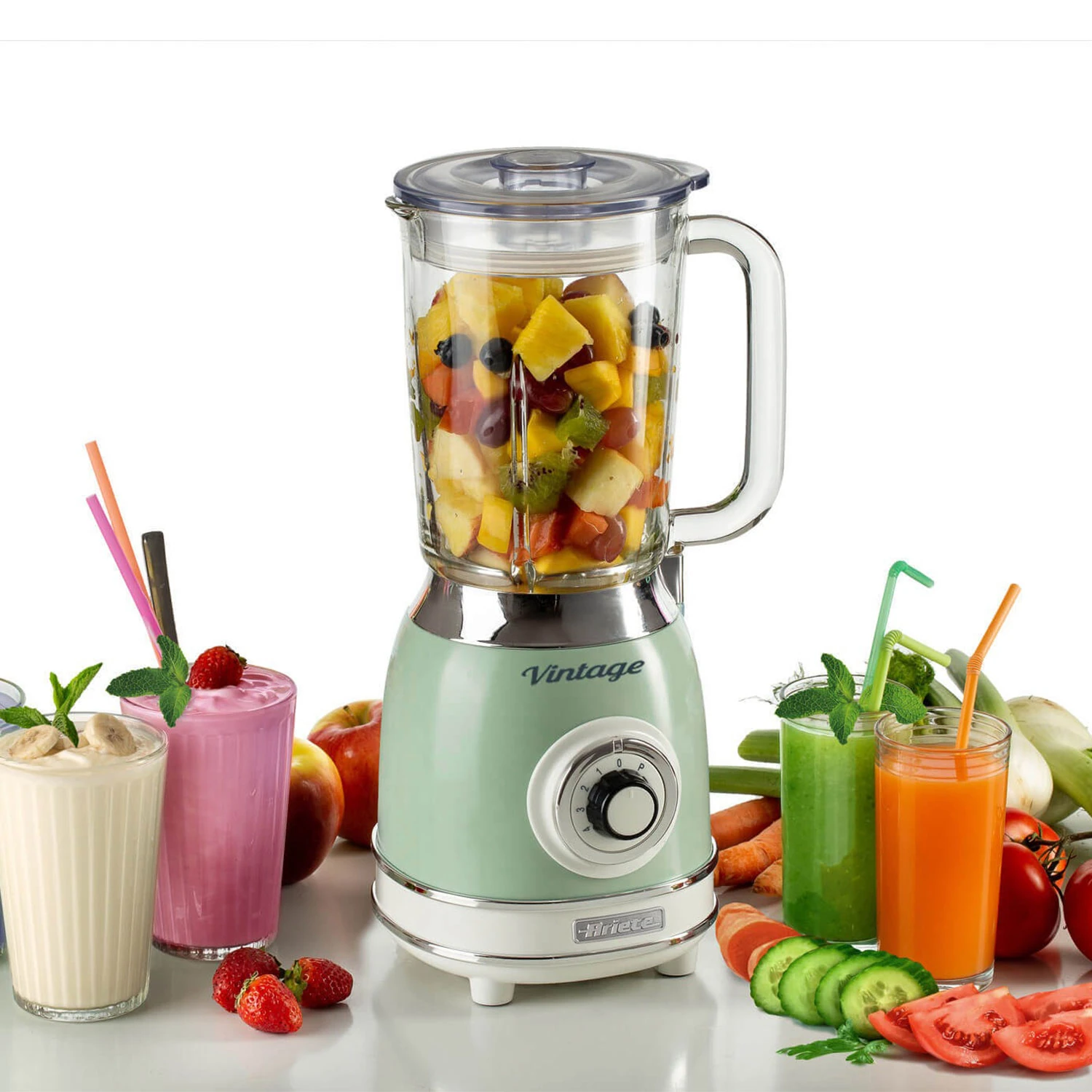 ARİETE VİNTAGE CAM BLENDER YEŞİL