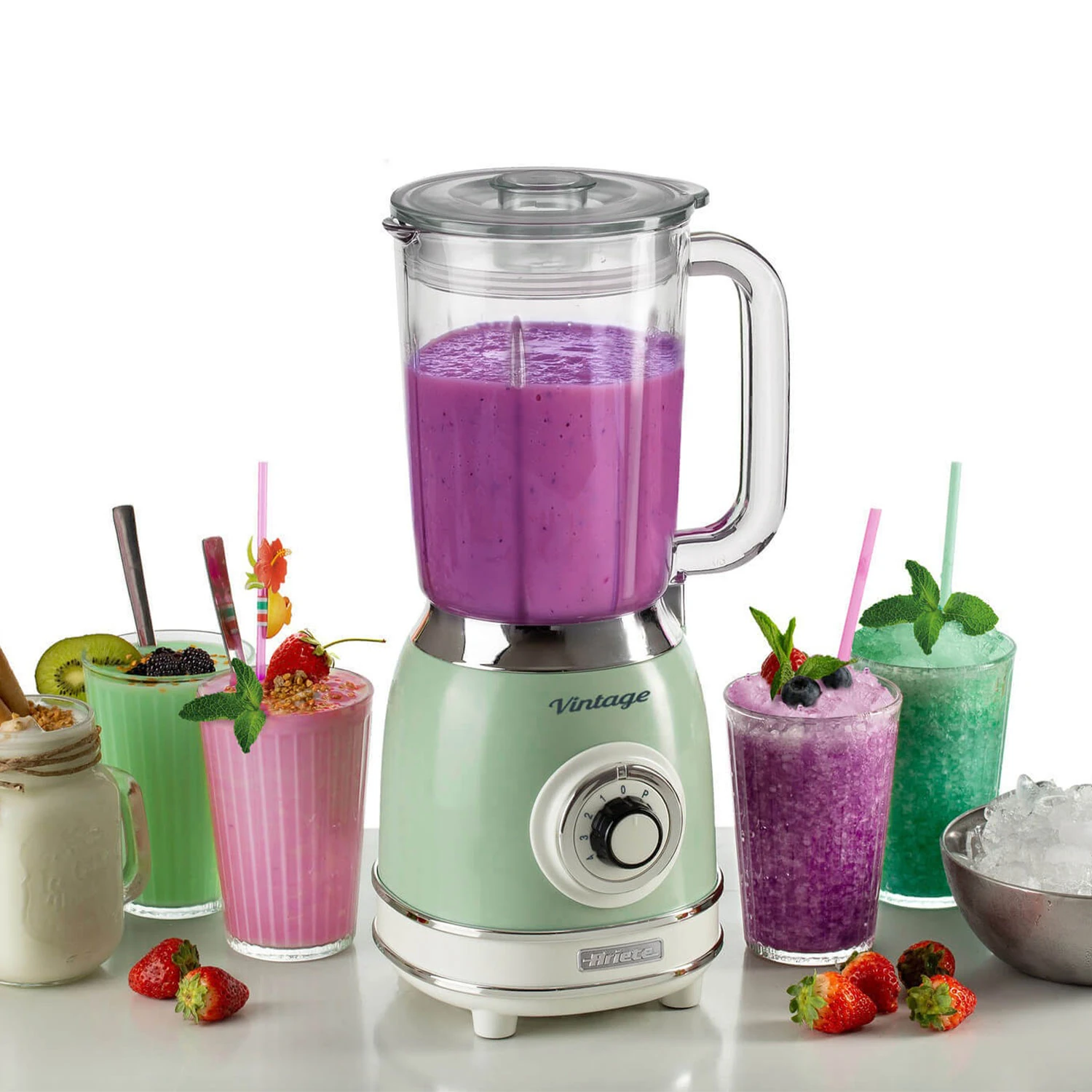 ARİETE VİNTAGE CAM BLENDER YEŞİL