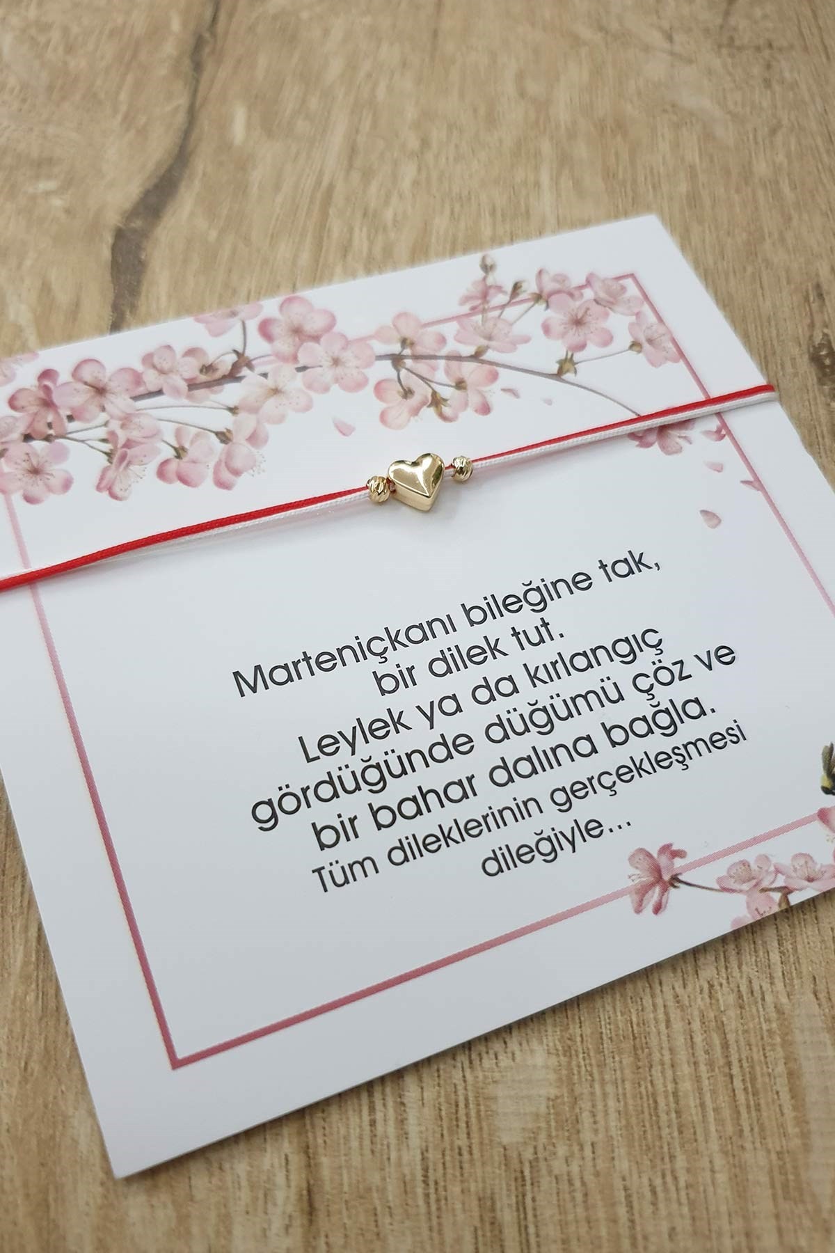 Marteniçka Bahar Bilekliği Tek Kalp ABL0594
