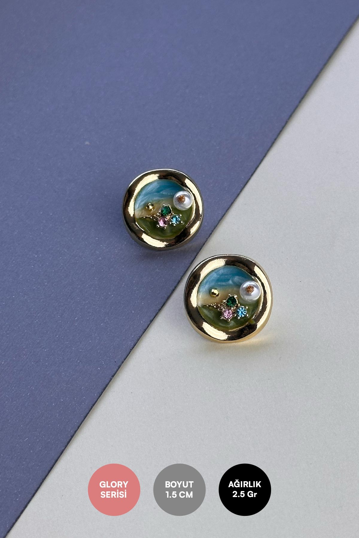 Pearl Castagno Art Series Glory Küpe AKE9089