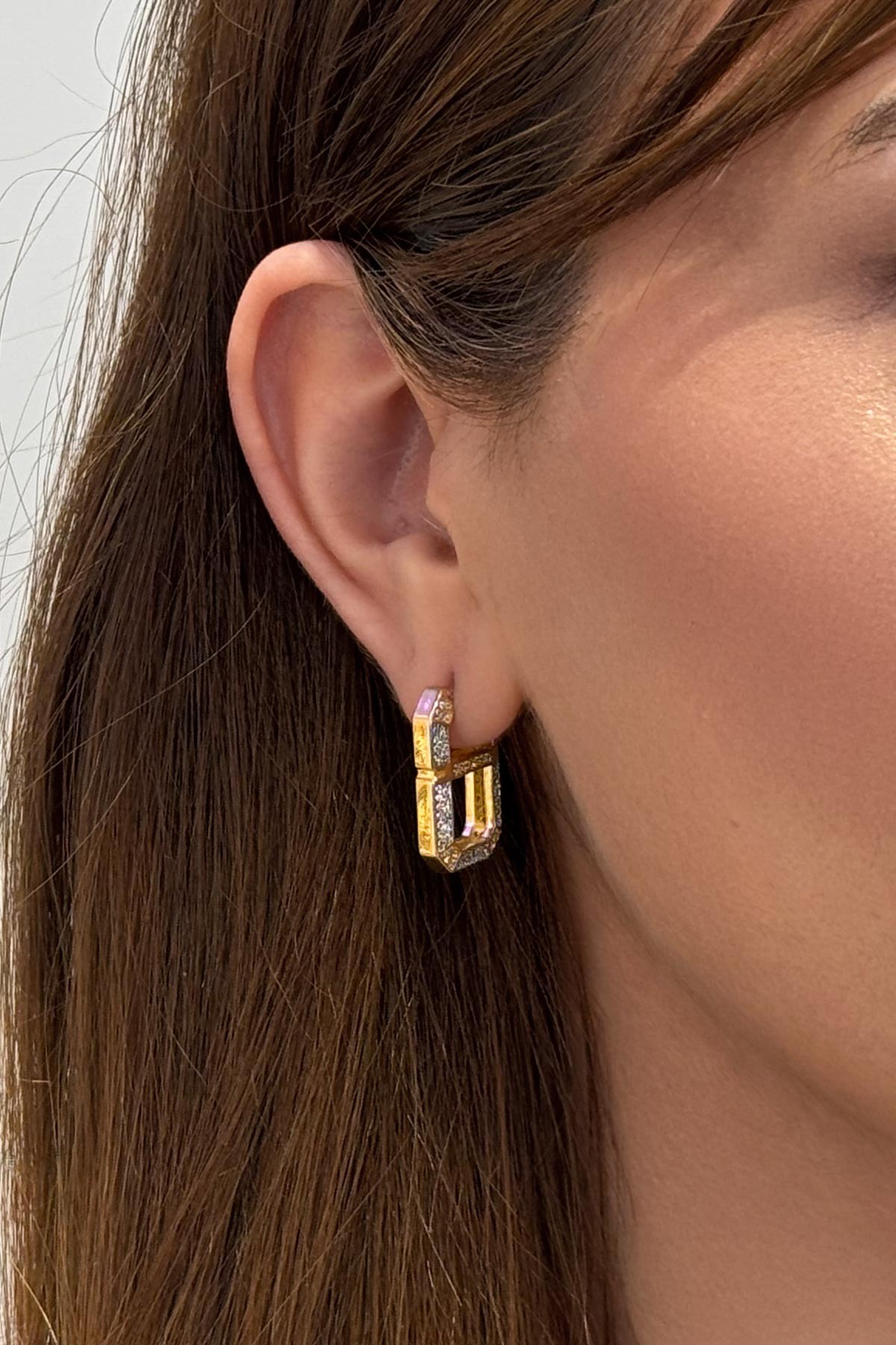 Gold Zirkon Eight Glory Küpe AKE8390
