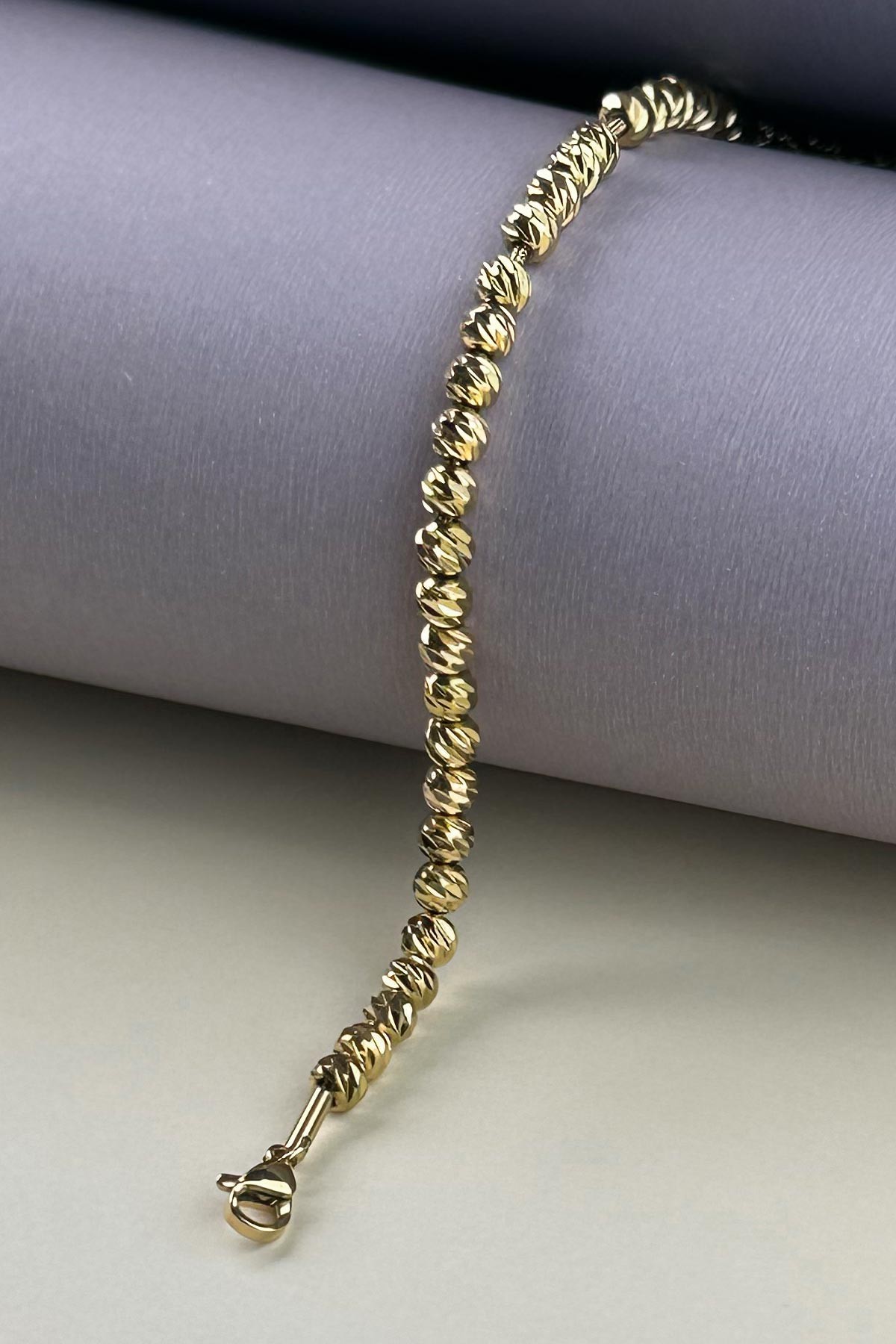 Sıra Gold Dorica Topçuk Çelik Bileklik ABL6027
