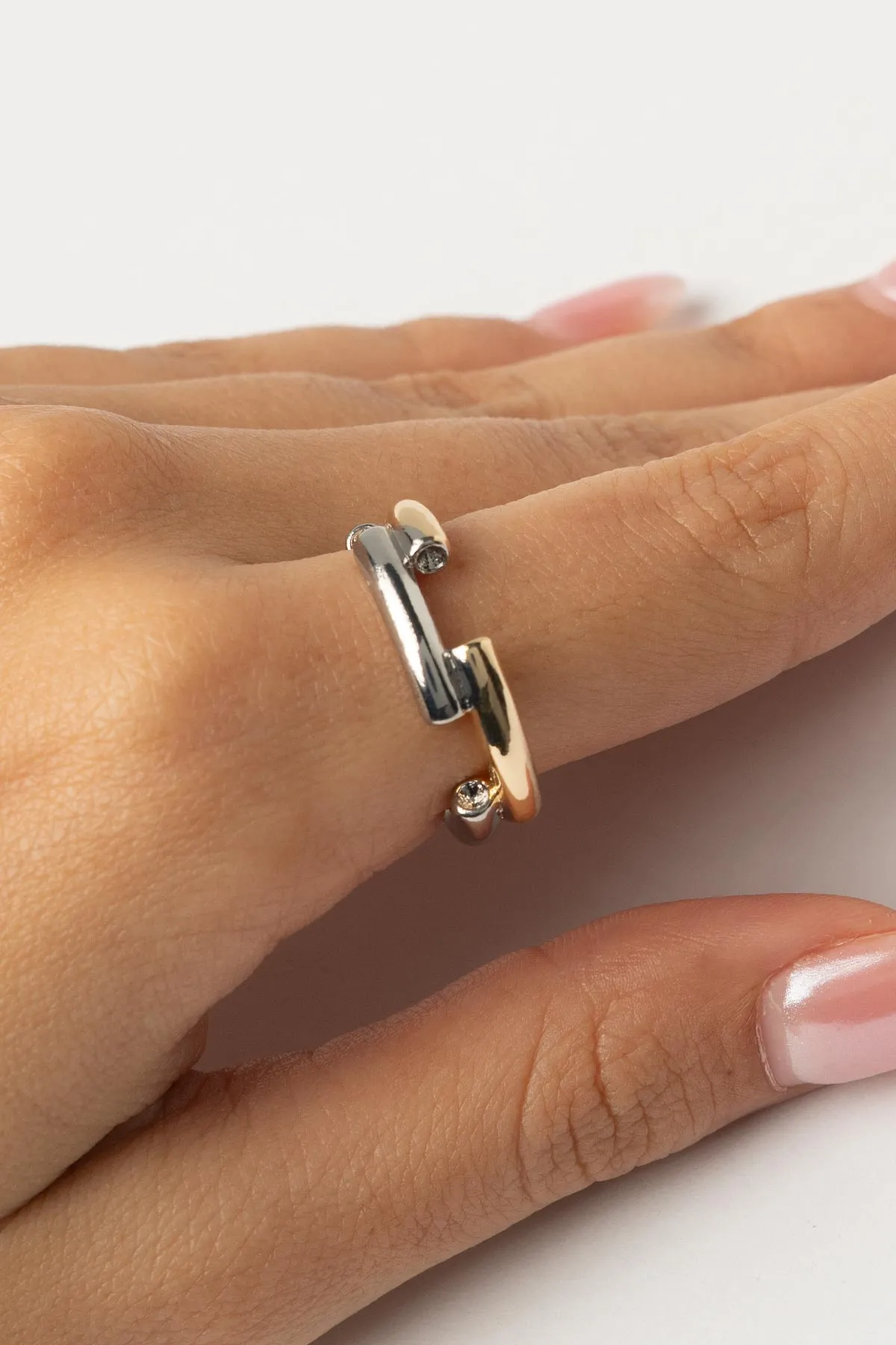 Gold Silver Liora Glory Yüzük AYZ8447