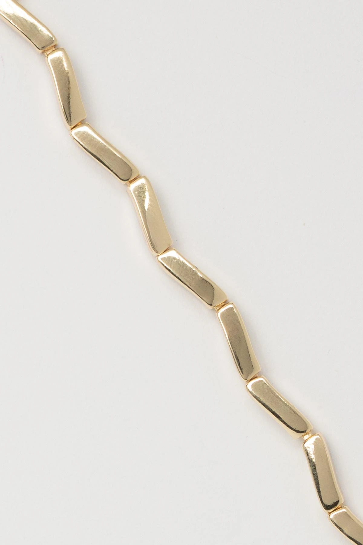 Gold 14K Zigzag Tasarım Luxury Bileklik ABL7585