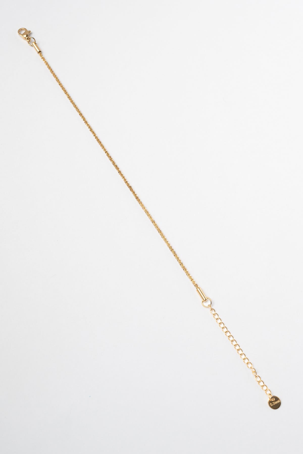Gold Casual Sarmal Zincir Çelik Bileklik ABL5748