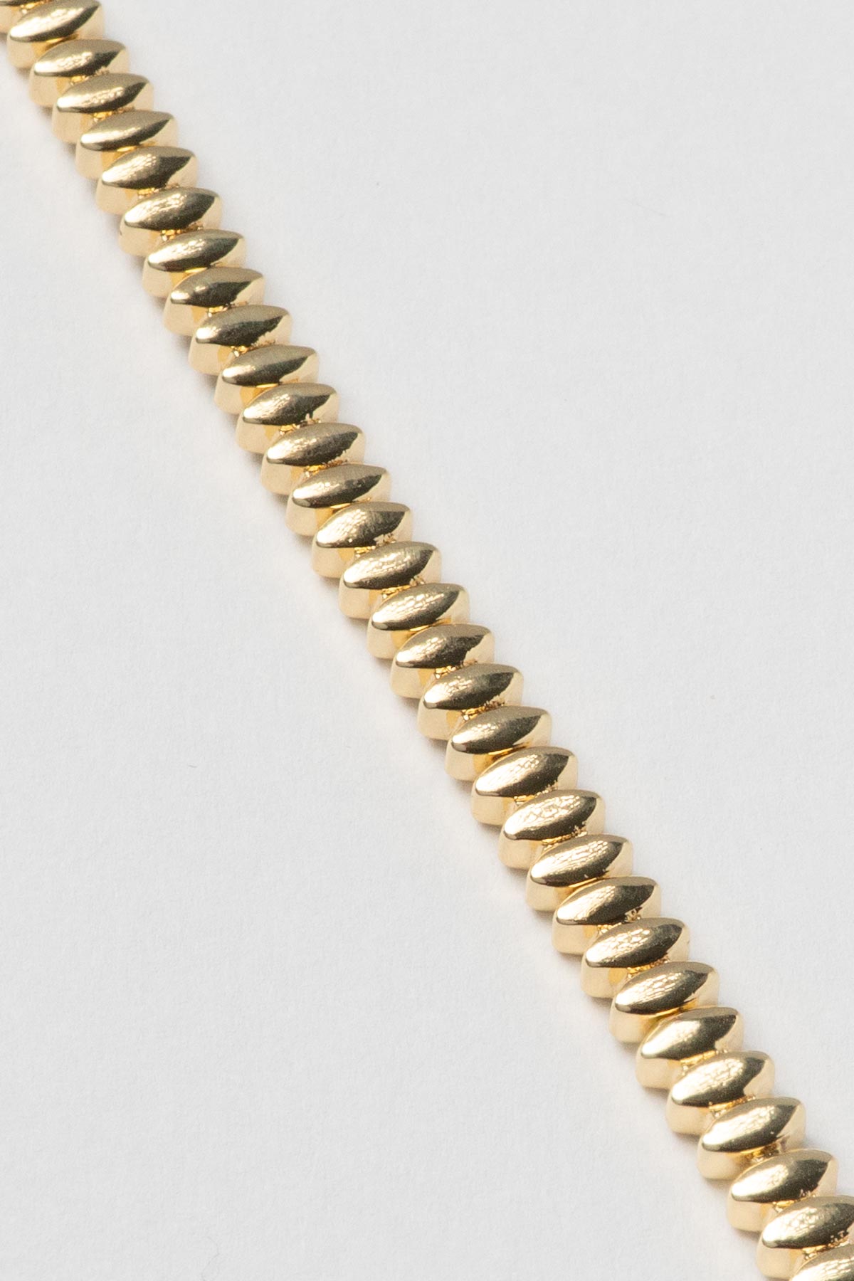 Gold 14K Yassı Damla Sıralı Tasarım Luxury Bileklik ABL7402