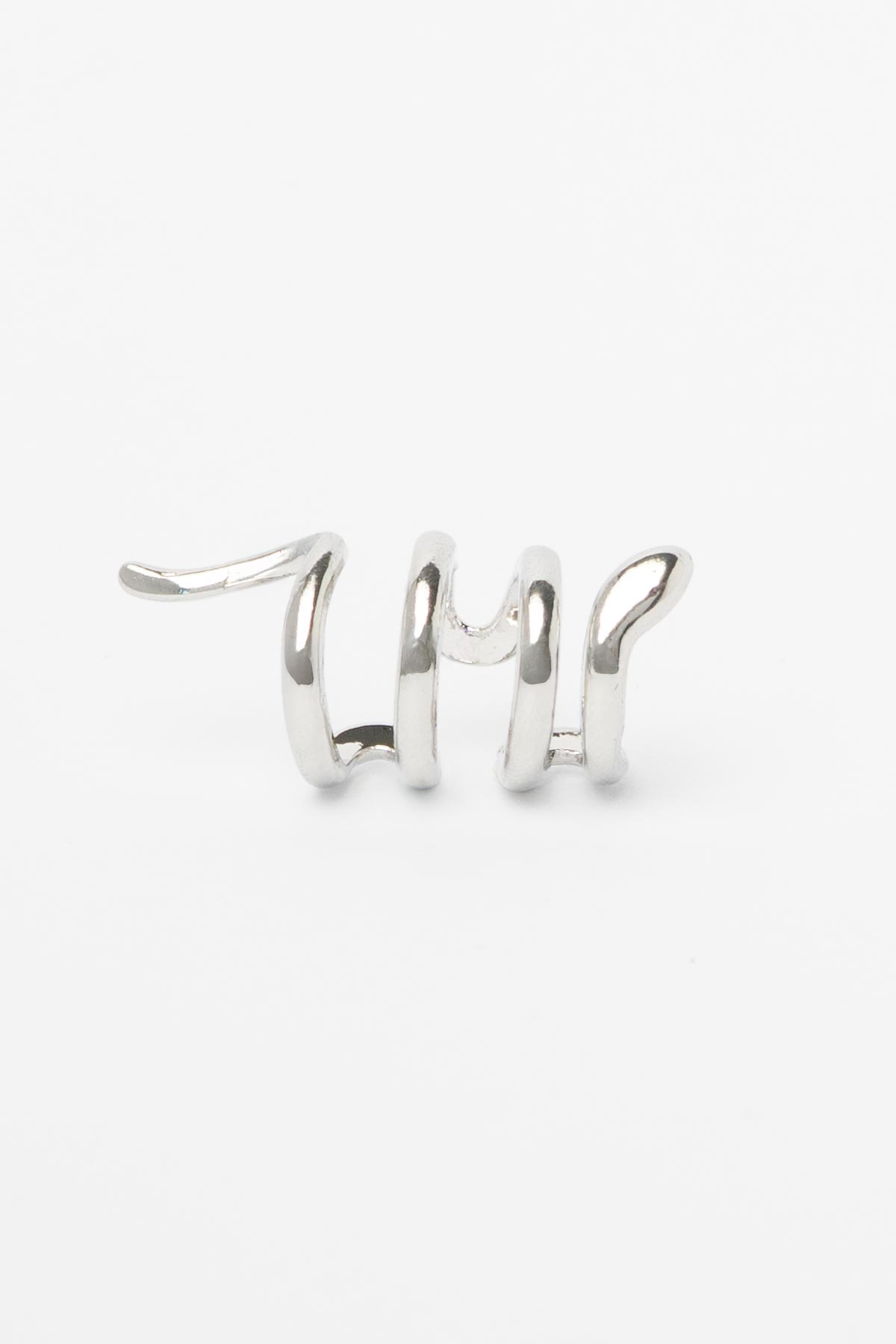 Silver Basic Tasarım Yılan Glory Kıkırdak Küpe AKE9370