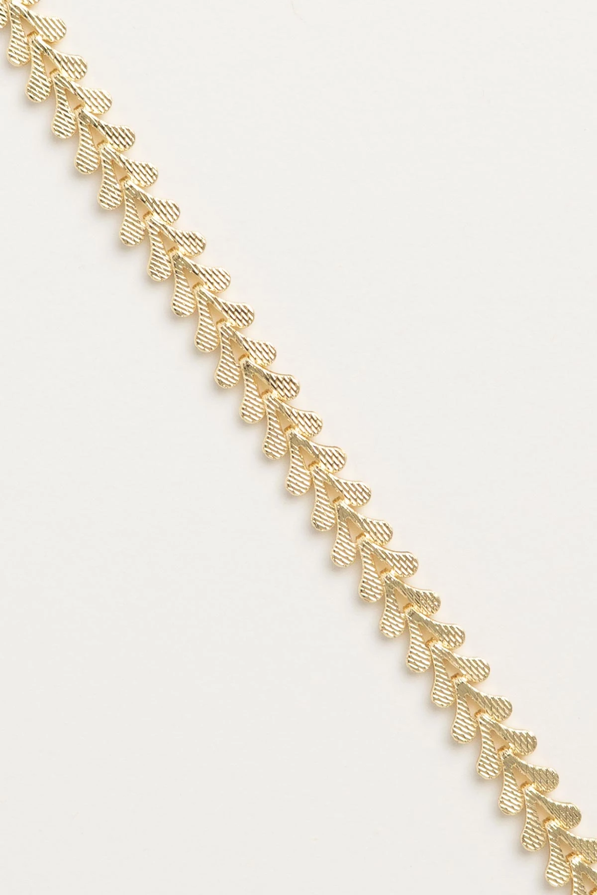 Gold 14K Desenli Kalp Sıralı Luxury Bileklik ABL7613