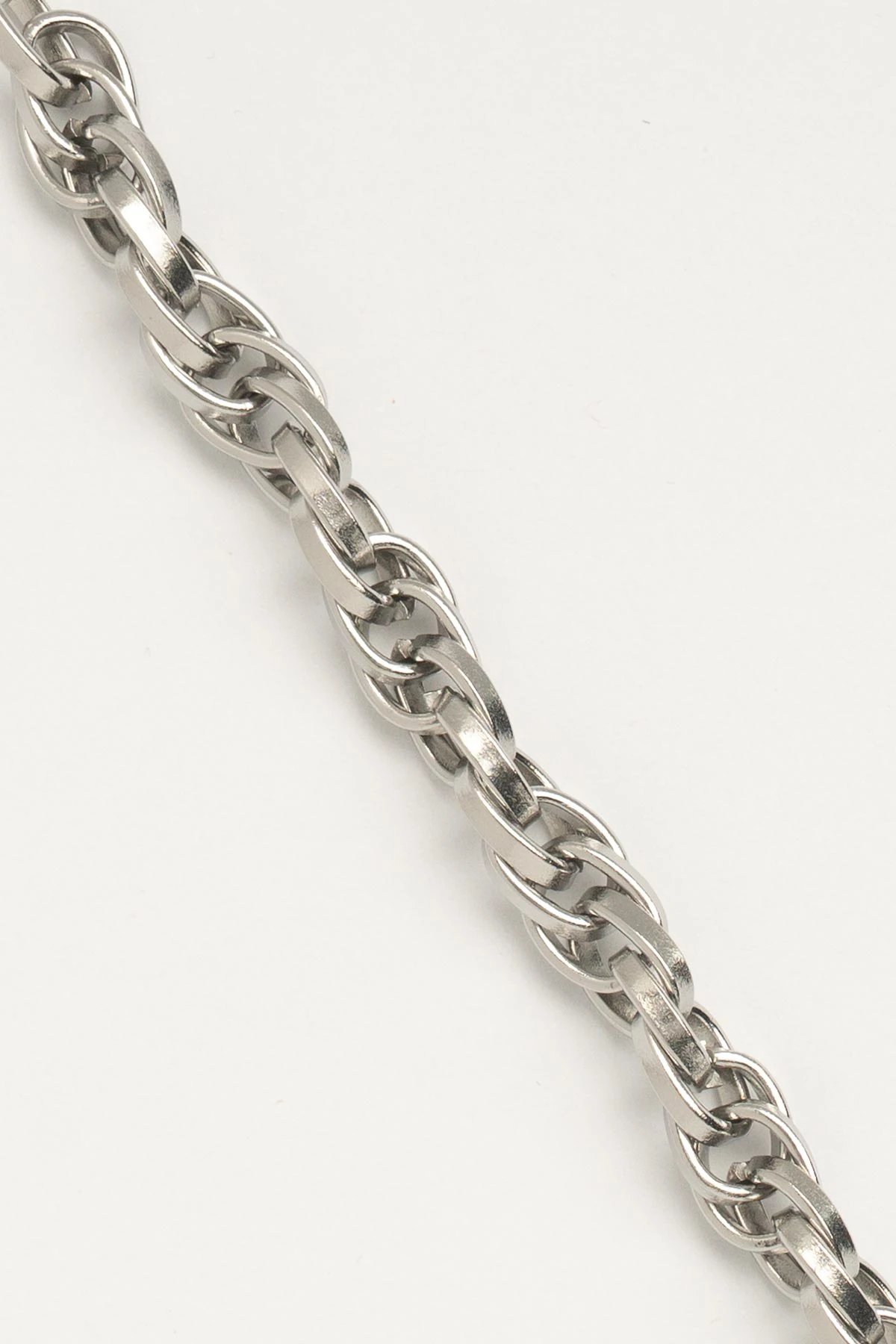 Silver Casual Sarmal Çelik Bileklik ABL1075