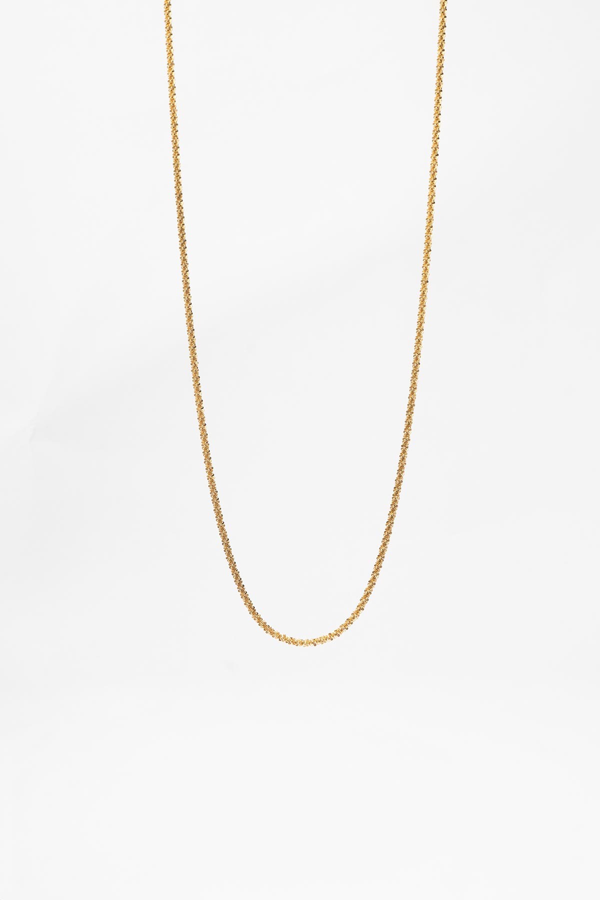 Gold Sarmal Tasarım Zincir Çelik Kolye 60 Cm AKL3538