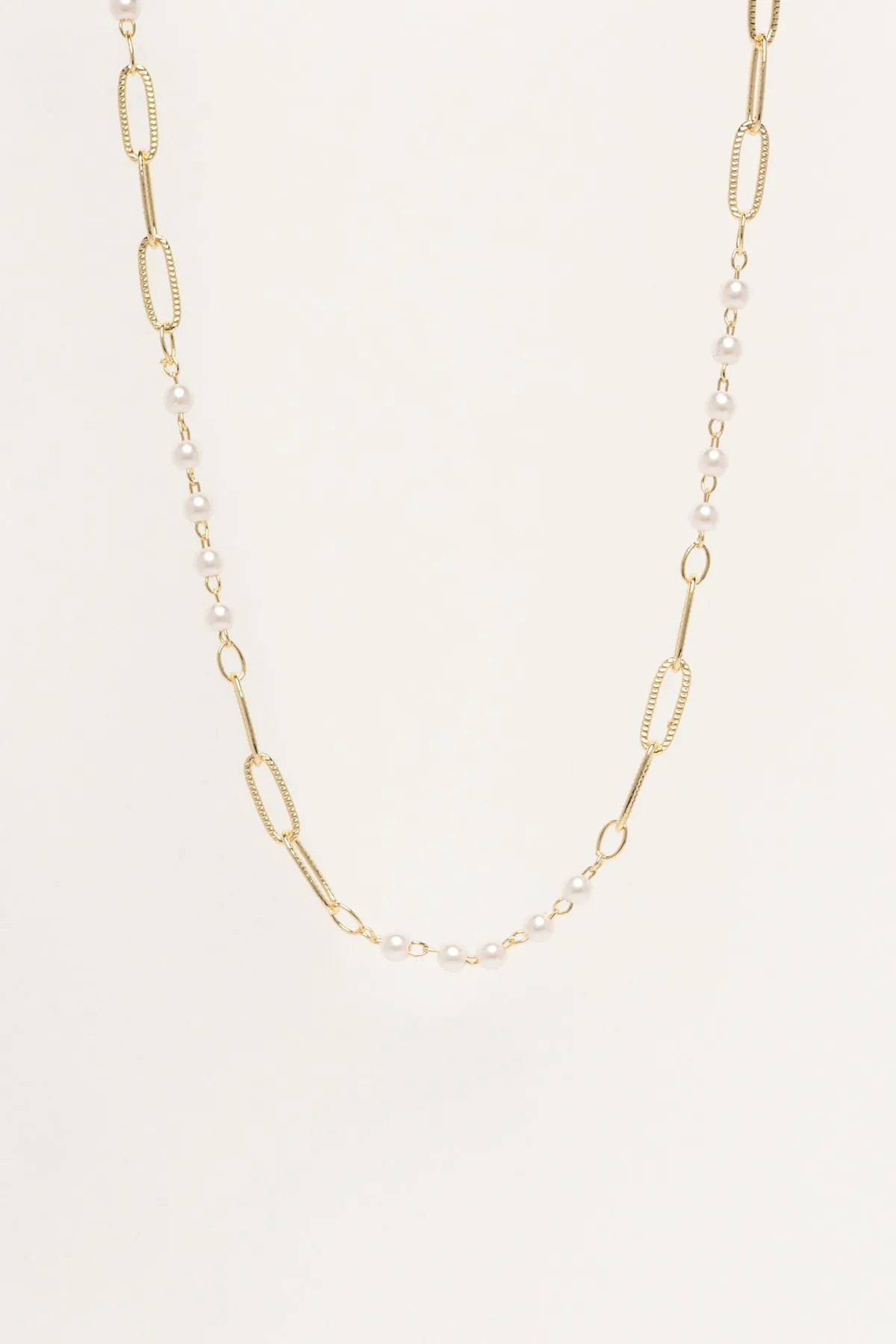 Gold Ataç Tasarım İnci Topçuk Sıralı 60cm Luxury Kolye AKL4420