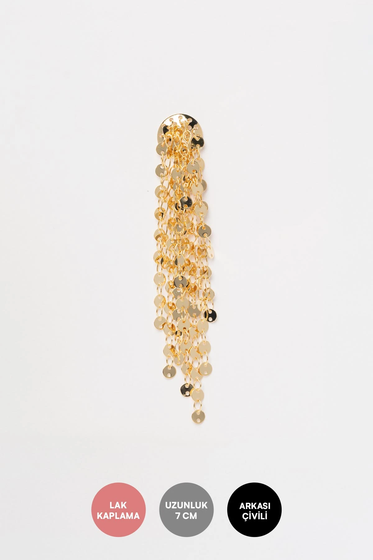 Gold Mini Pullar Sallantılı Stefany Küpe AKE9634