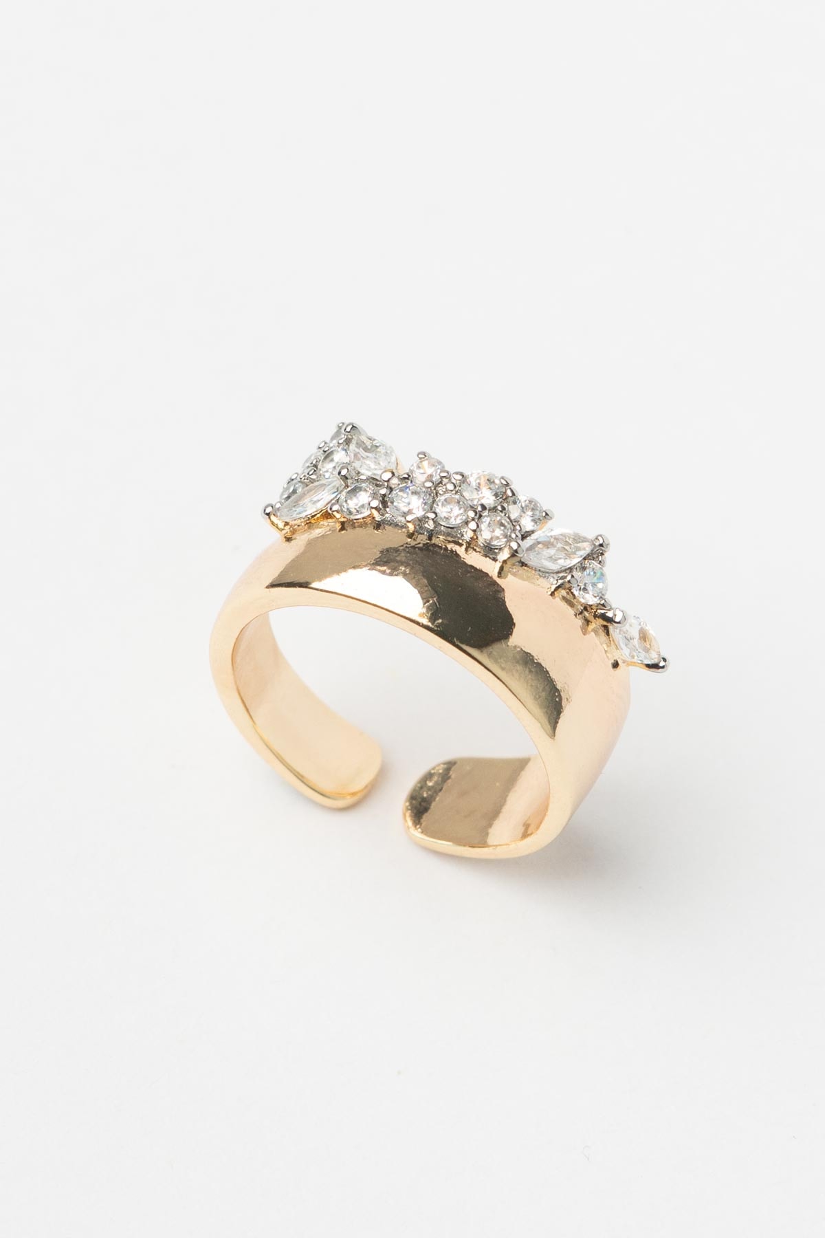 Gold Floral Crown Glory Yüzük AYZ8441