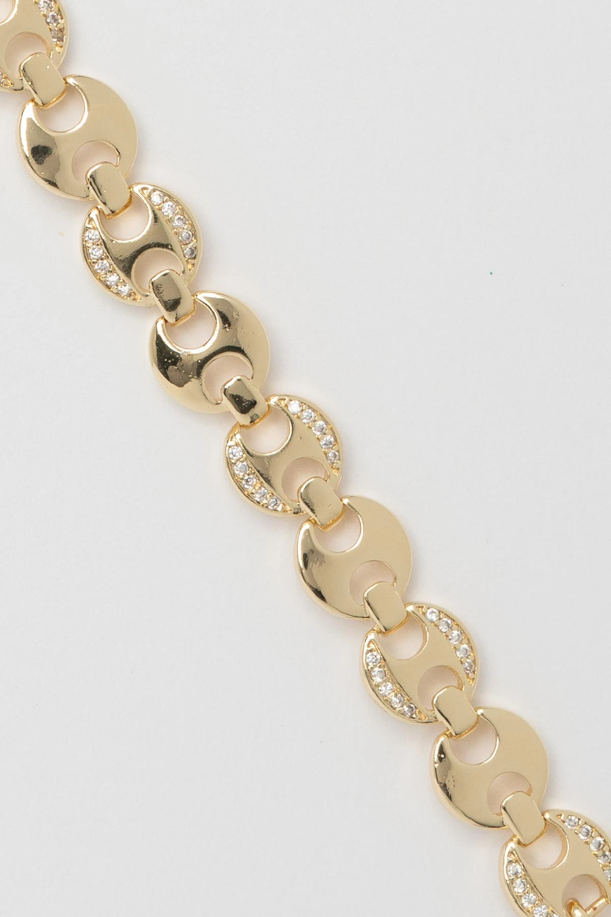 Gold 14K Ether Tasarım Zirkon Detay Luxury Bileklik ABL7578