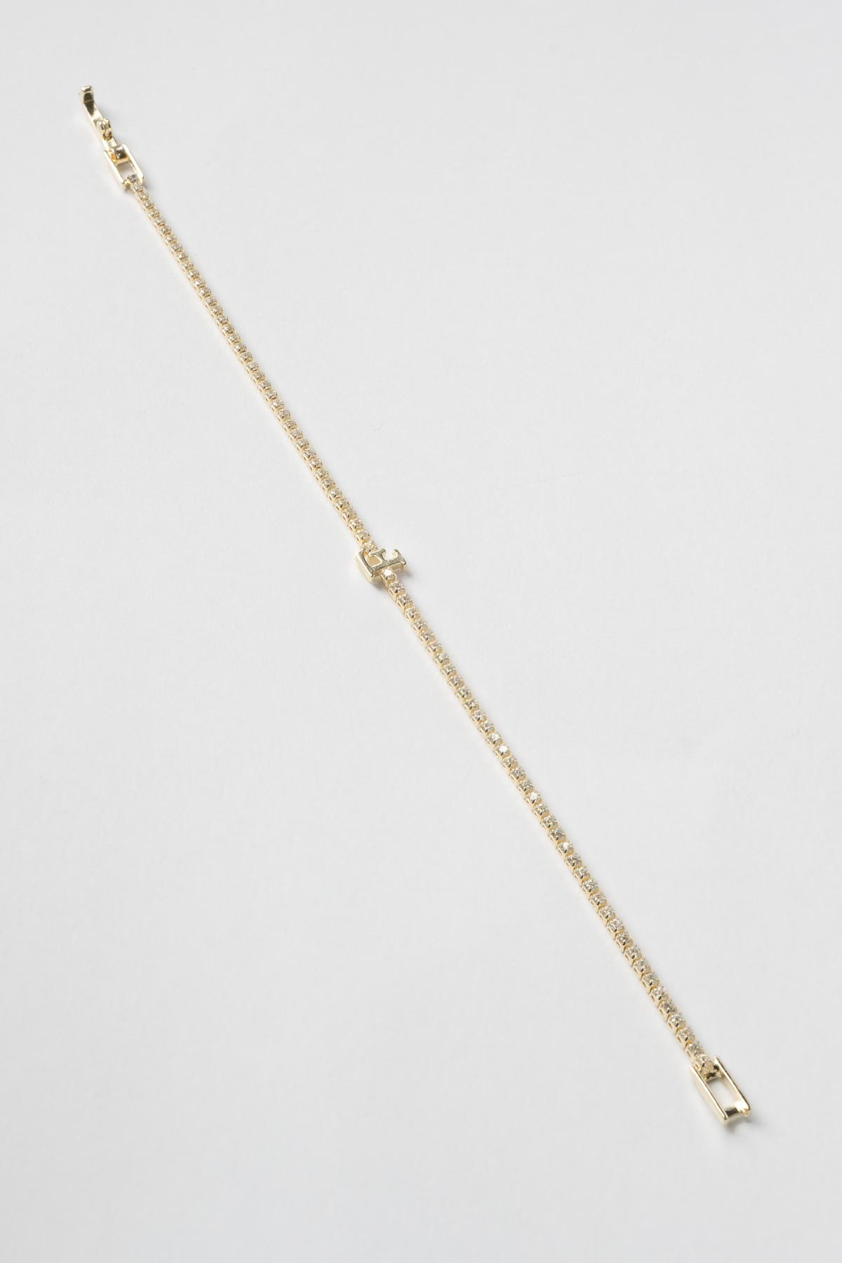 Gold 14K Minimal Suyolu F Hafli Bileklik ABL7418