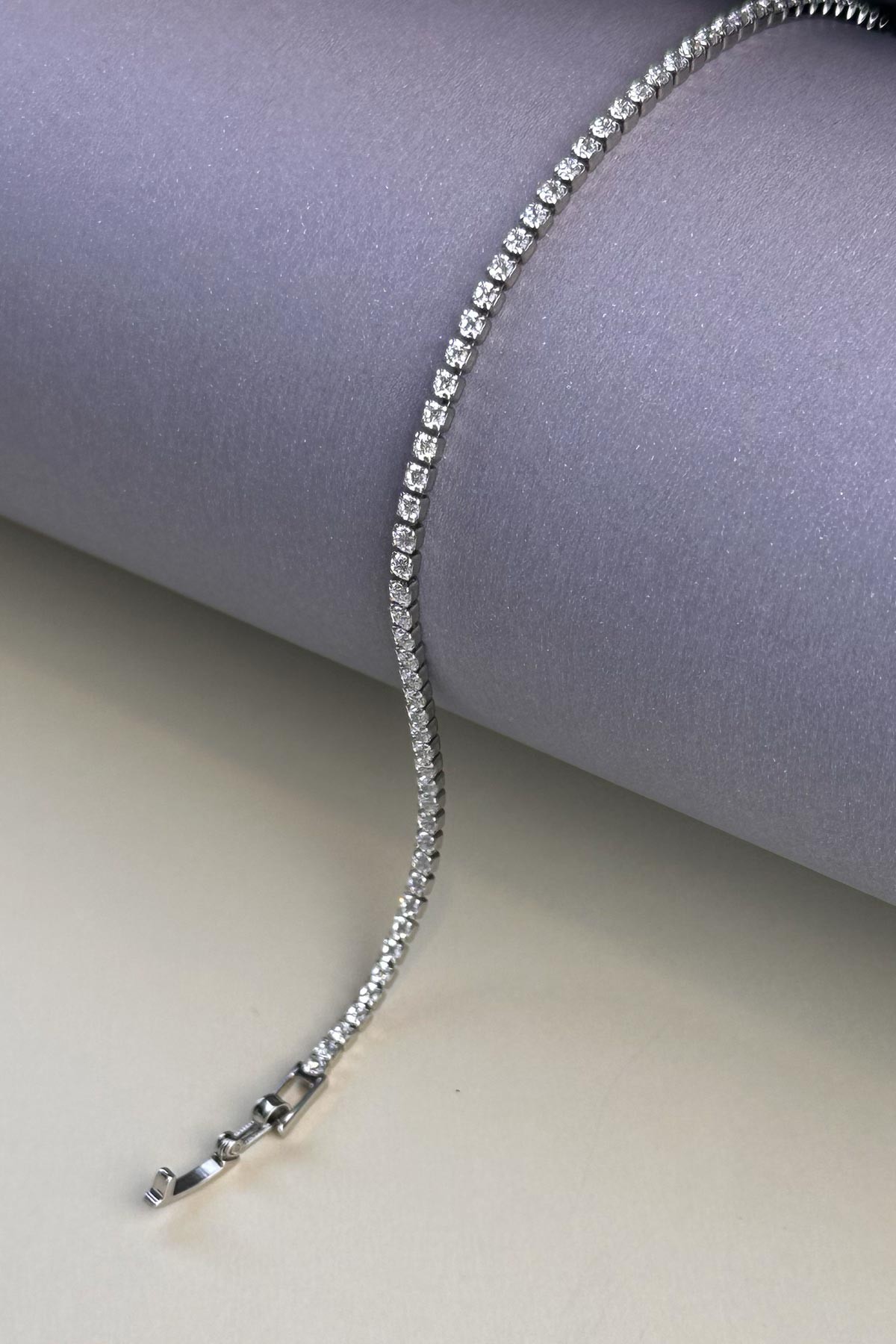 Silver Minimal Suyolu Luxury Bileklik ABL1699