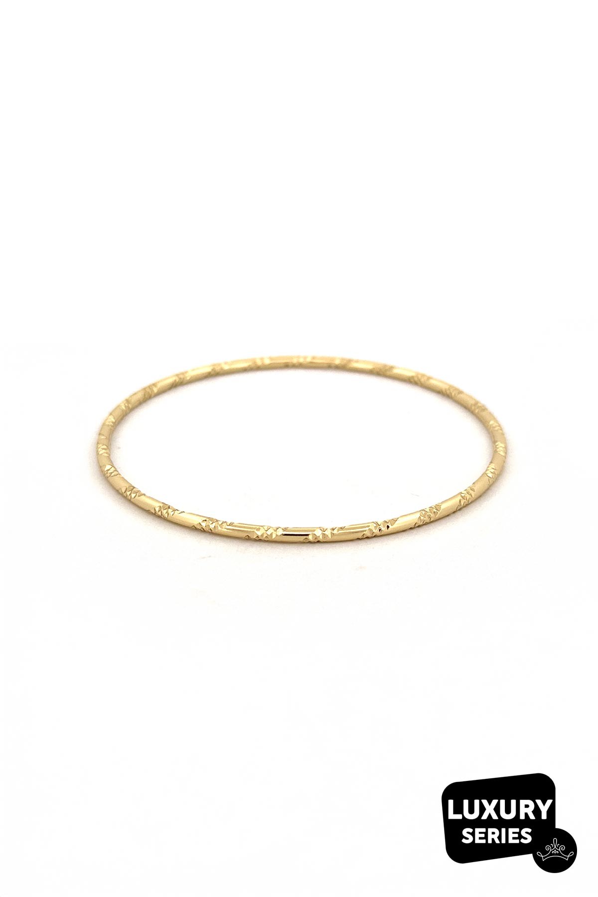 Gold Slim Boru Boncuk Detay Bilezik Tasarım Luxury Kelepçe ABL7110