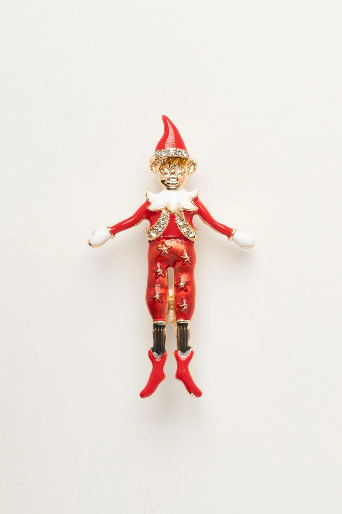 Kırmızı Kostümlü Palyaço Yaka Broşu ABR9152