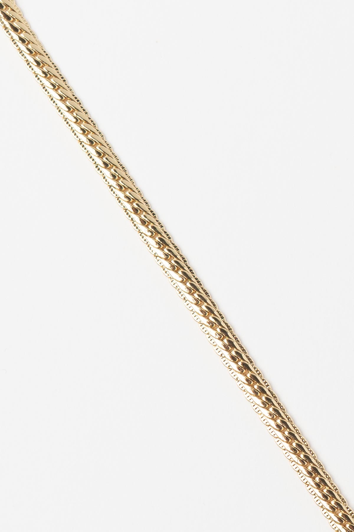 Gold 14K Yassı Tasarım Luxury Bileklik ABL7504