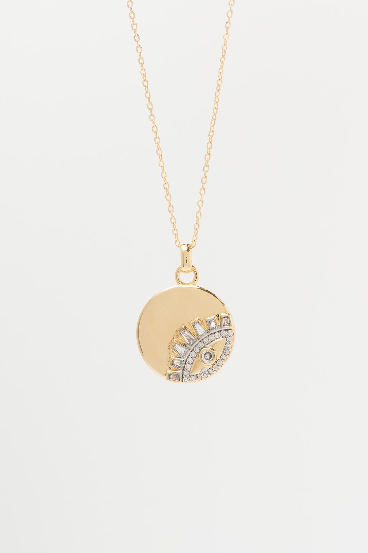 Gold Lunar Eye Luxury Kolye AKL4286
