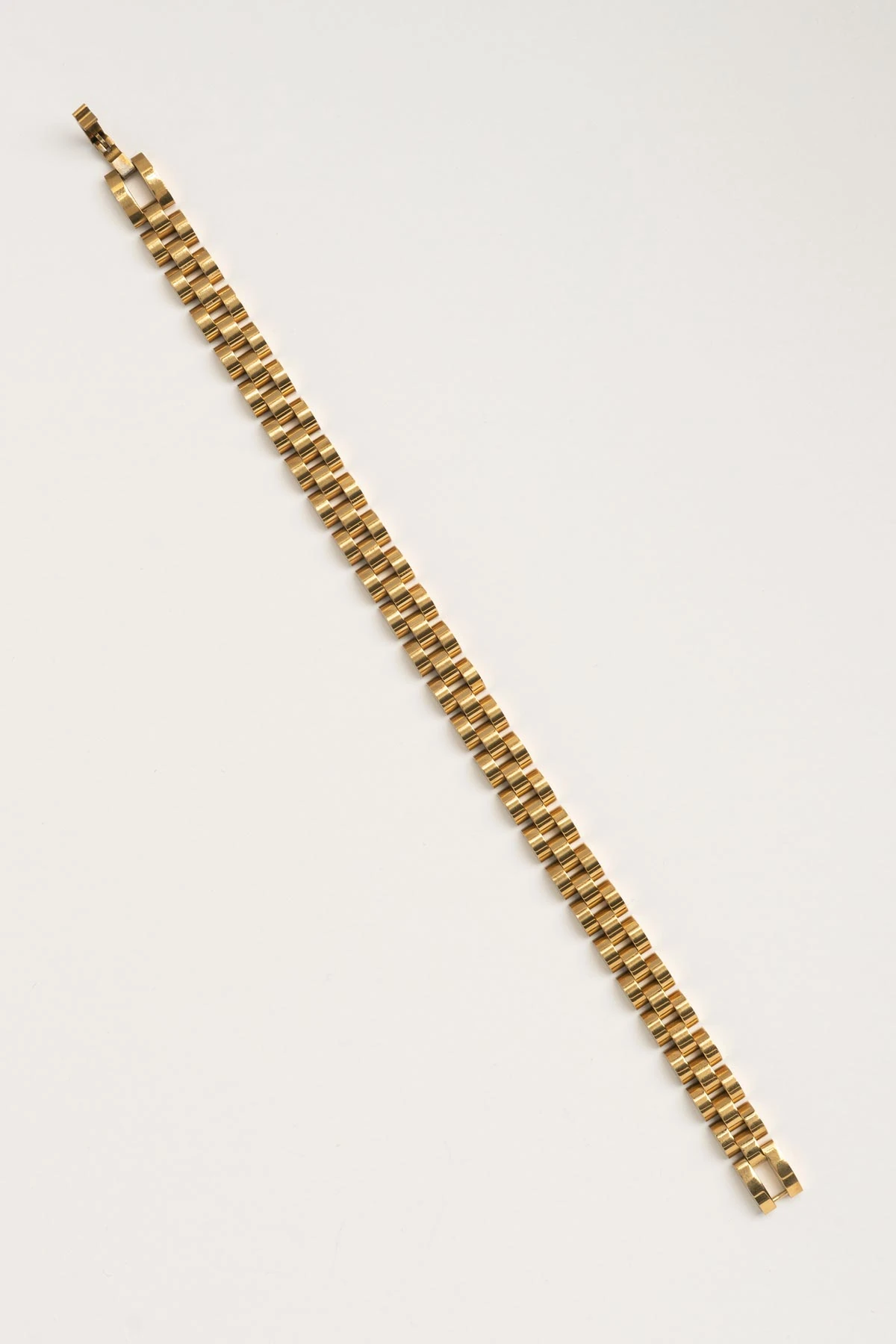 Gold Louis Klasik Kordon Tasarım Çelik Bileklik ABL7550