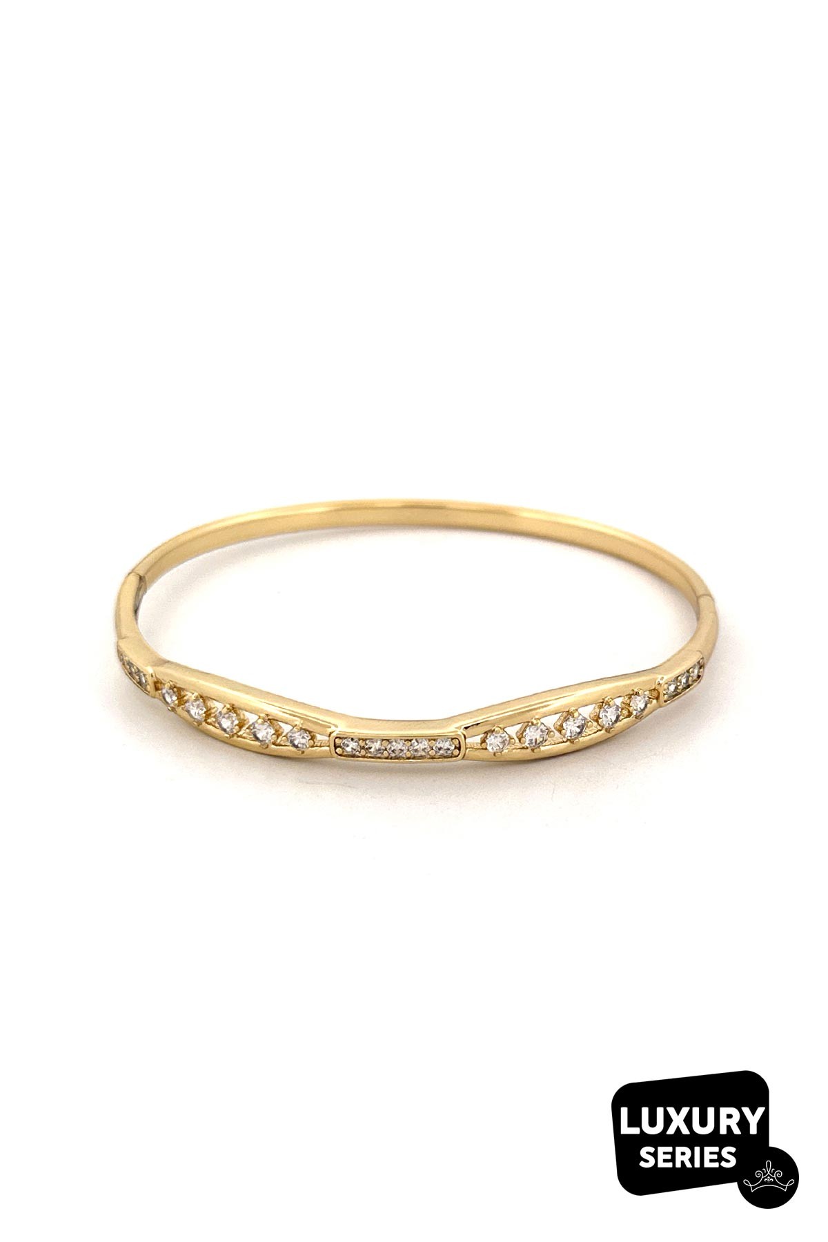 Gold Zirkon Januta Luxury Kelepçe ABL7101