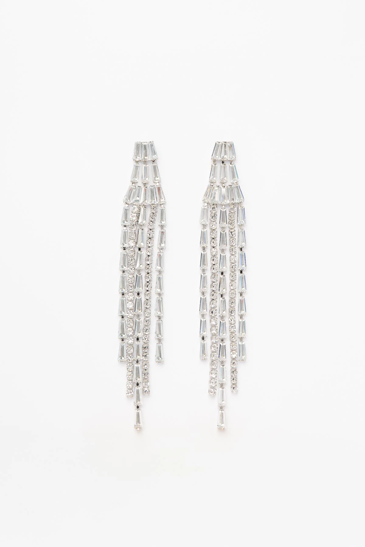 Prizma Tasarım Kristaller Sallantılı Shiny Küpe AKE9520