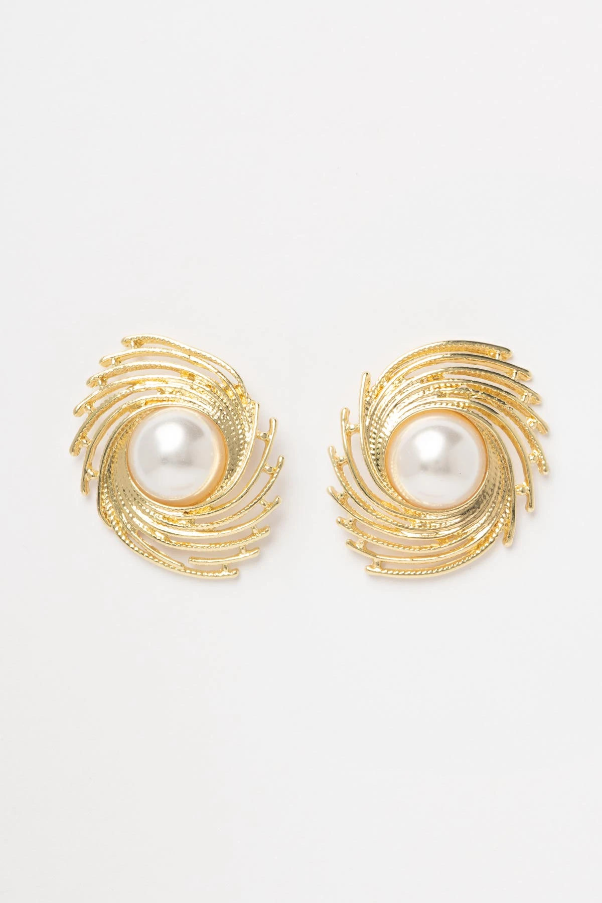 Gold İnci Detay Çember Stefany Küpe AKE9667