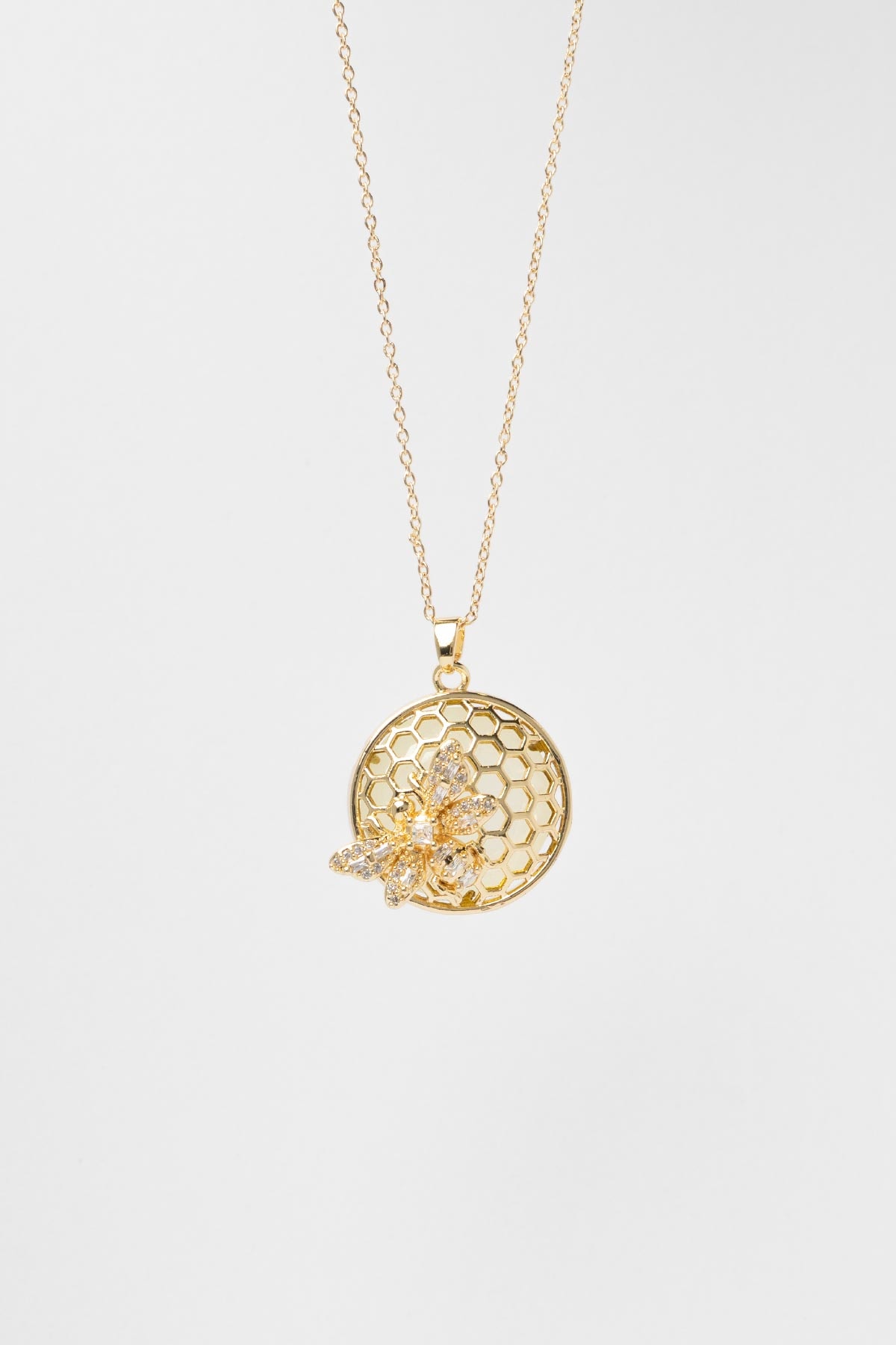 Gold Honey Glow Yellow Luxury Kolye AKL4261