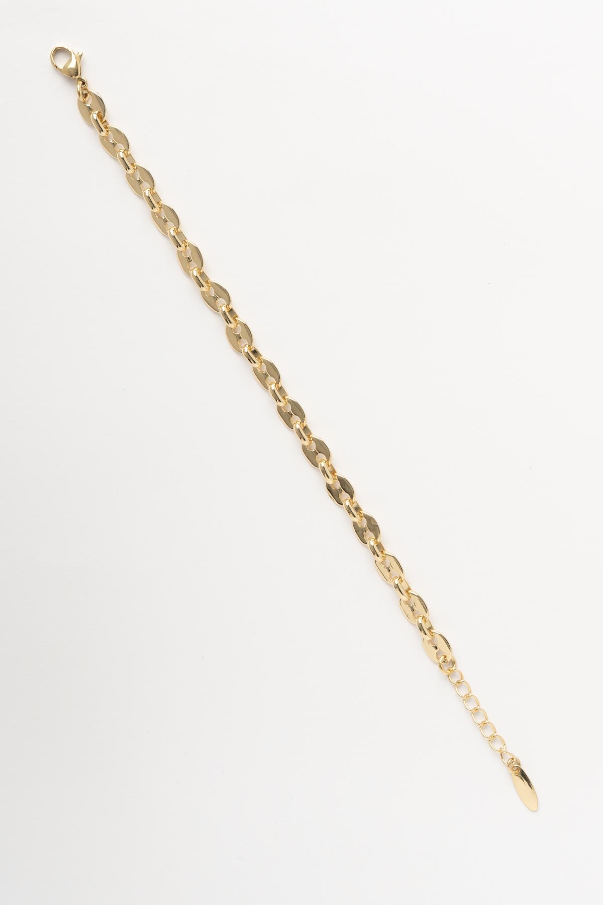 Gold 14K Elips Halkalı Luxury Bileklik ABL7518