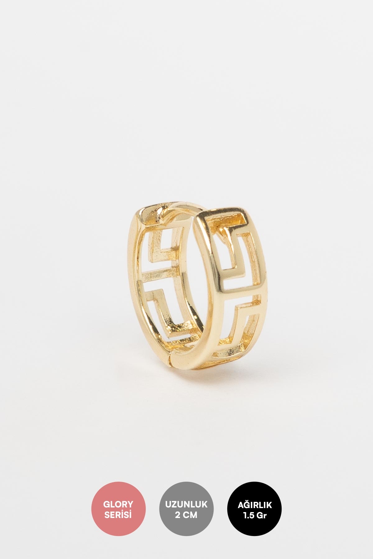 Gold 14K Love Road Tasarım Halka Glory Küpe AKE9300