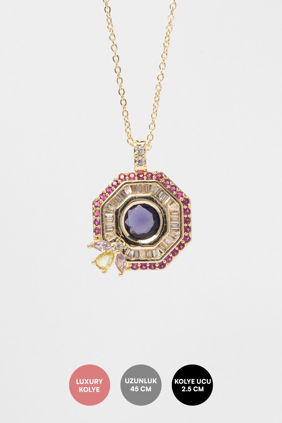 Gold Royal Amulet Luxury Kolye AKL4297