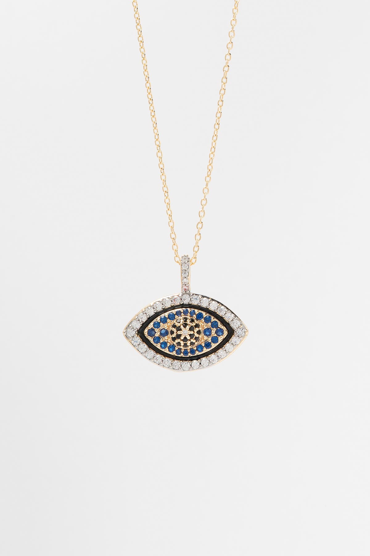 Gold Mystic Gaze Zirkon Luxury Kolye AKL4279