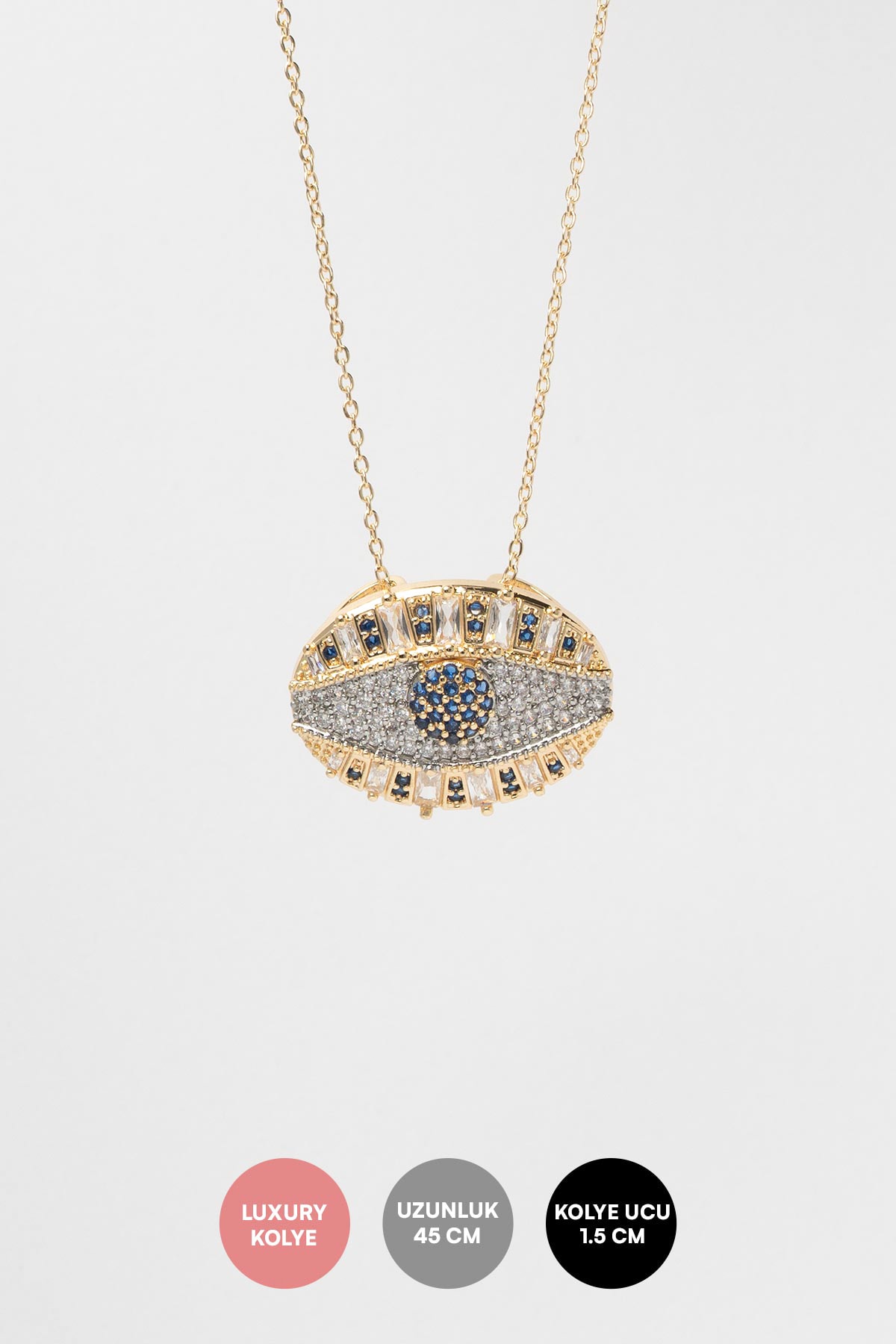 Gold Guardian Eye Luxury Kolye AKL4280
