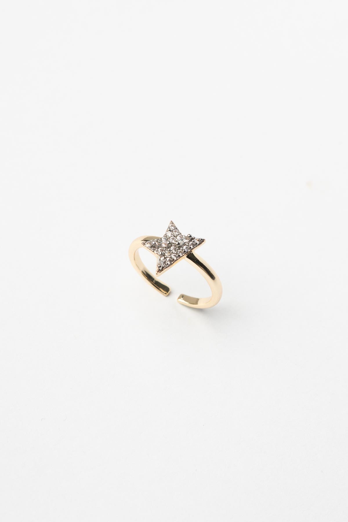 Gold Zirkon Half Star Glory Yüzük AYZ8427