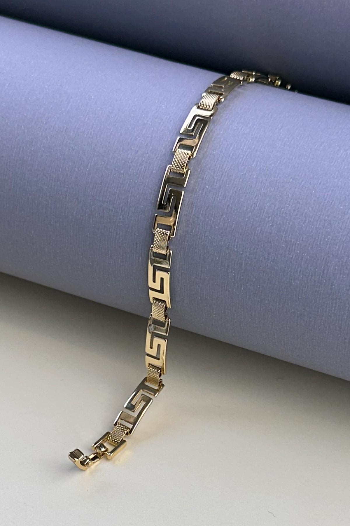Gold Yassı Love Road Luxury Bileklik ABL6900