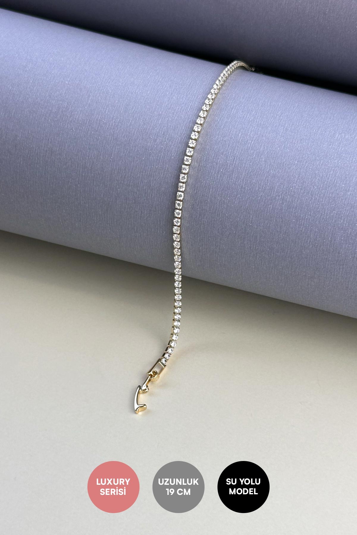 Gold Minimal Suyolu Luxury Bileklik ABL1698