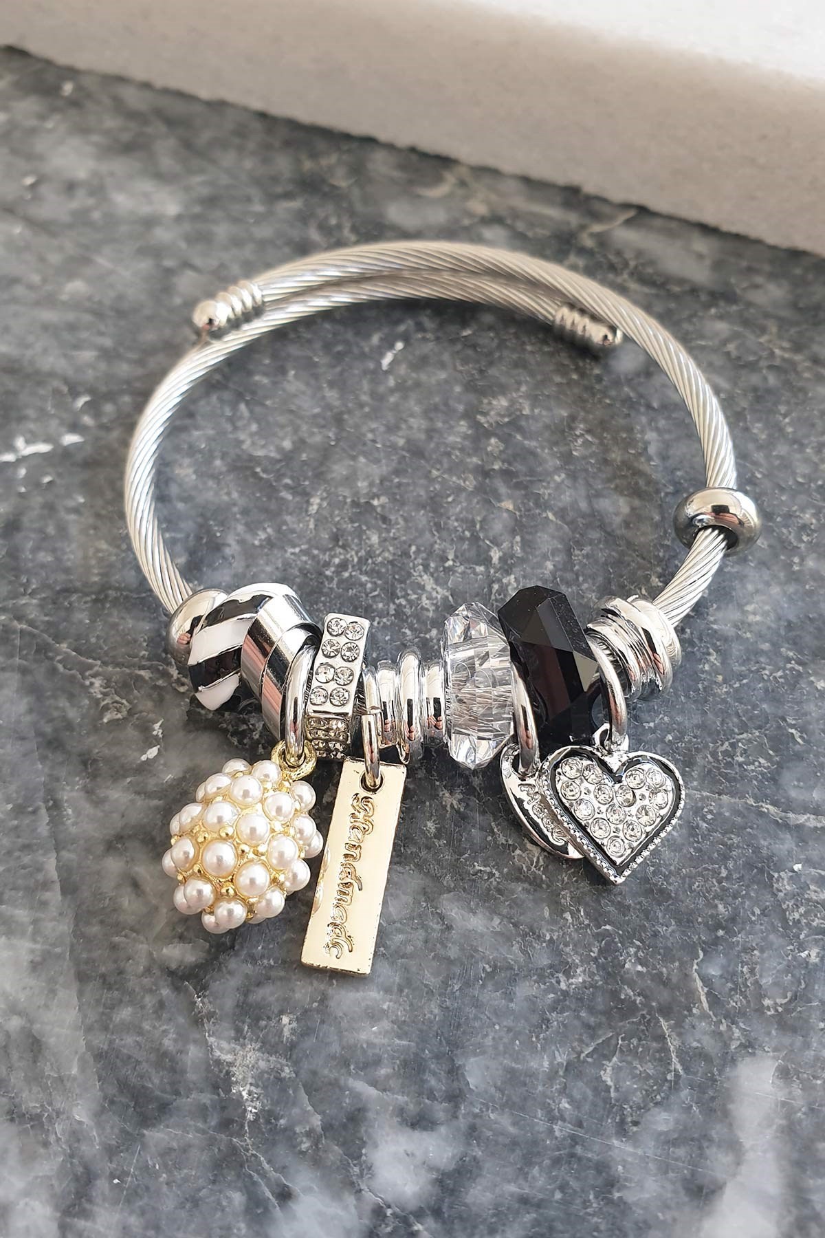 Handmade Zirkon Taşlı Charm Bileklik Abl0762